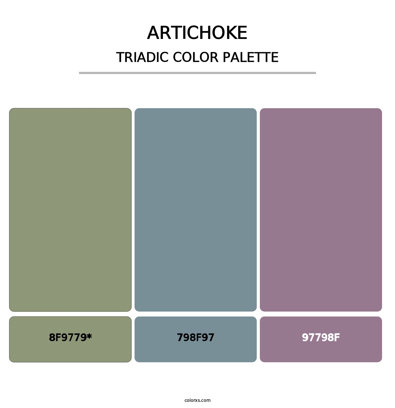 Artichoke - Triadic Color Palette