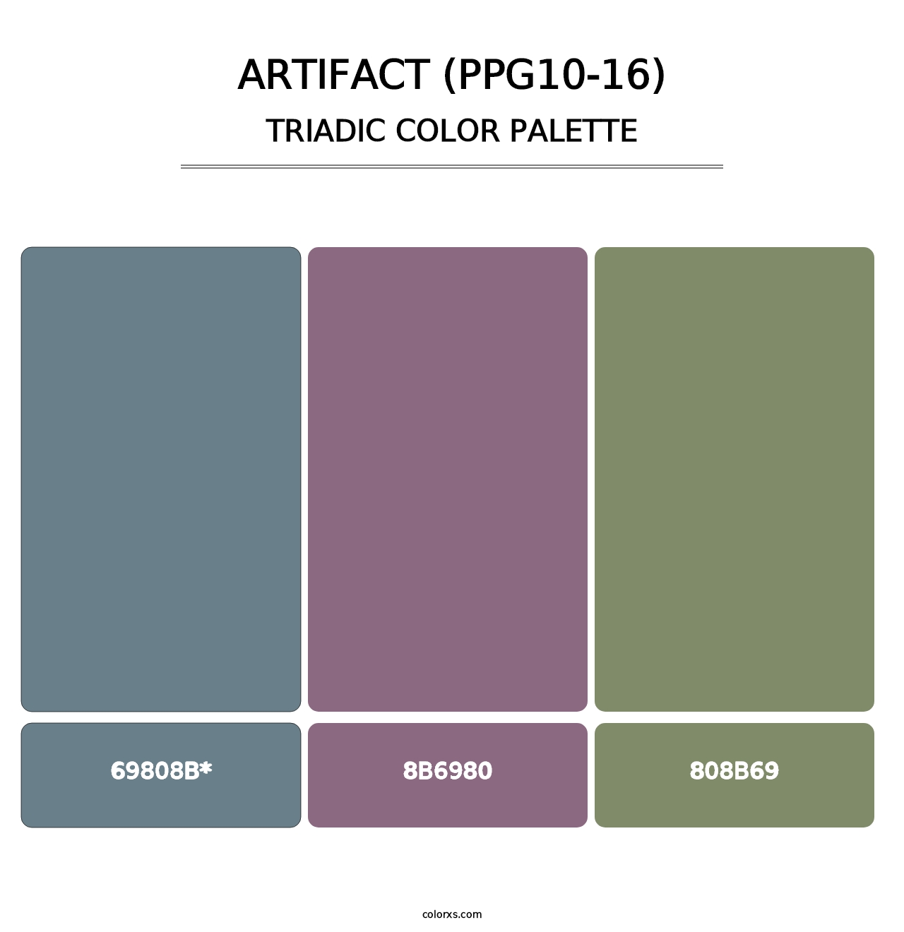 Artifact (PPG10-16) - Triadic Color Palette