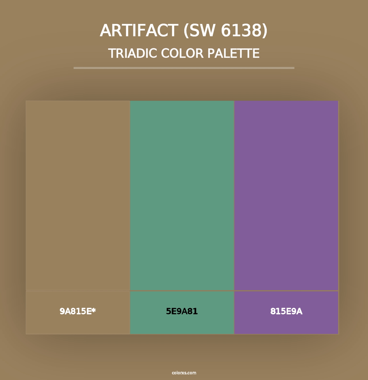 Artifact (SW 6138) - Triadic Color Palette