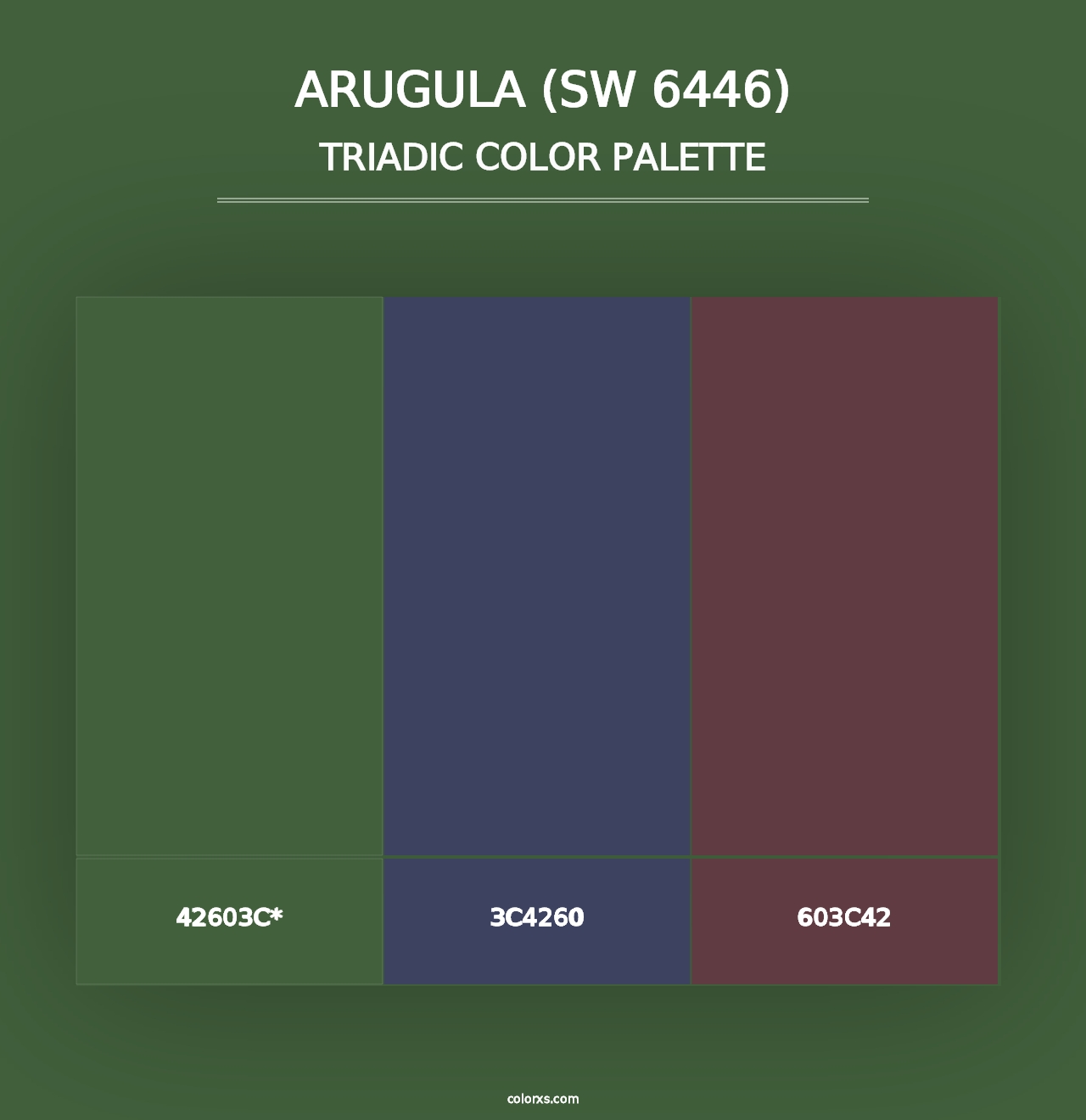 Arugula (SW 6446) - Triadic Color Palette