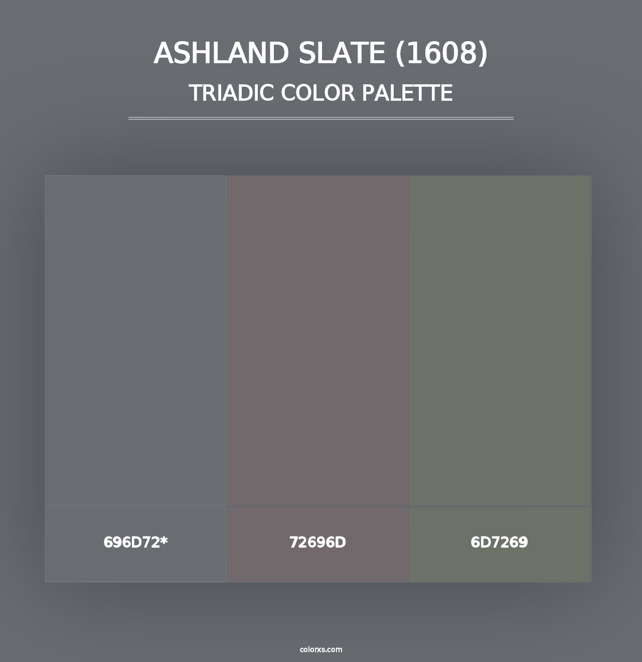 Ashland Slate (1608) - Triadic Color Palette