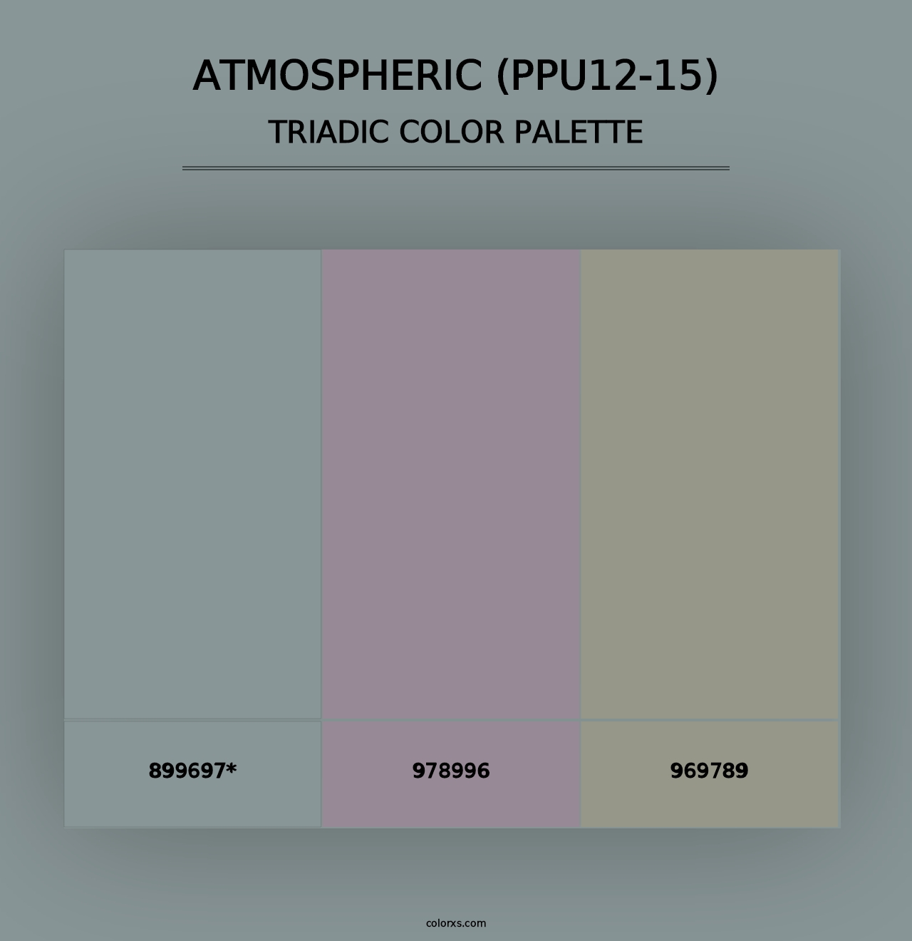 Atmospheric (PPU12-15) - Triadic Color Palette