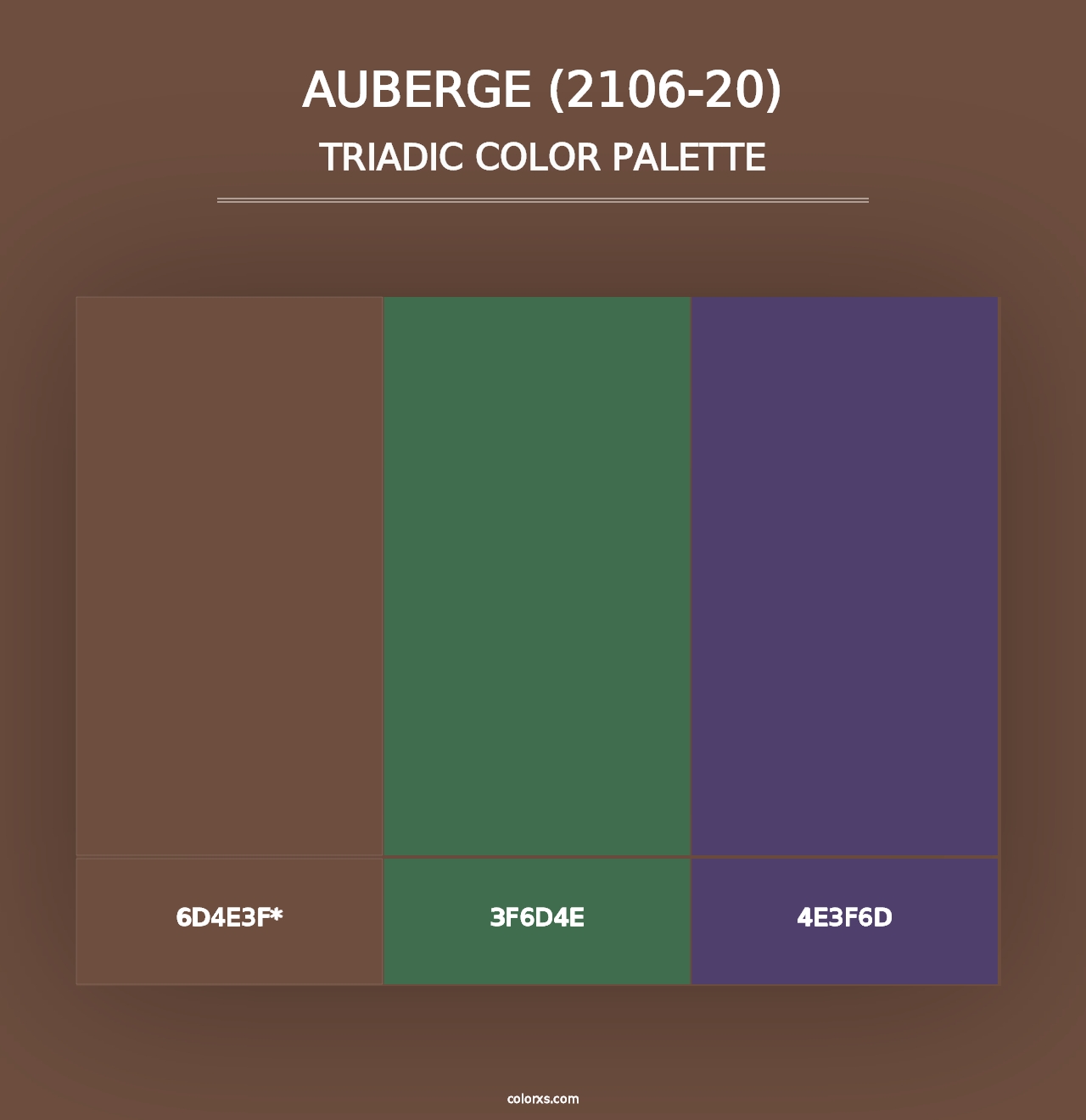 Auberge (2106-20) - Triadic Color Palette