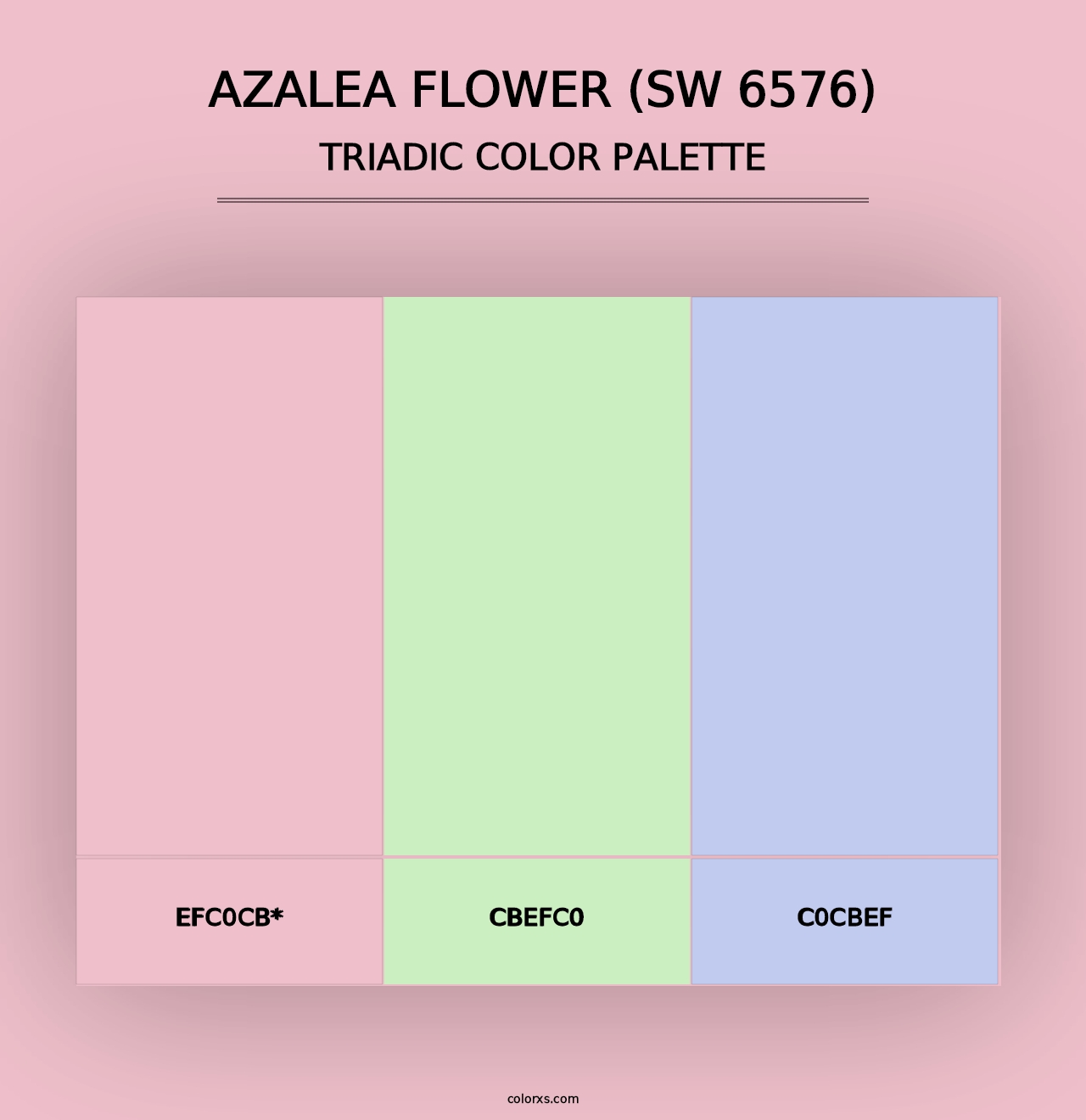 Azalea Flower (SW 6576) - Triadic Color Palette