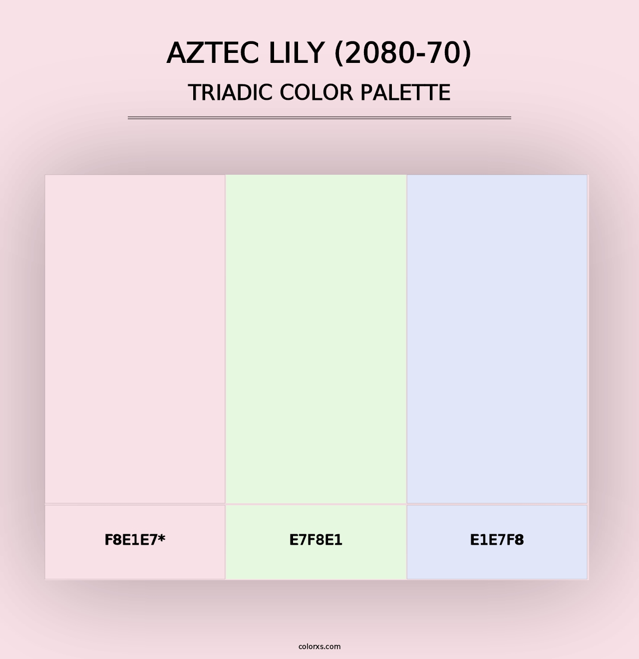 Aztec Lily (2080-70) - Triadic Color Palette