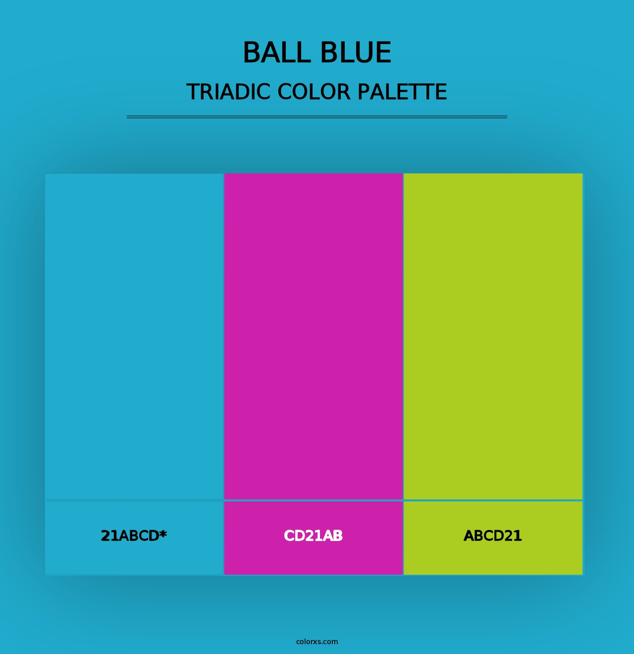 Ball Blue - Triadic Color Palette