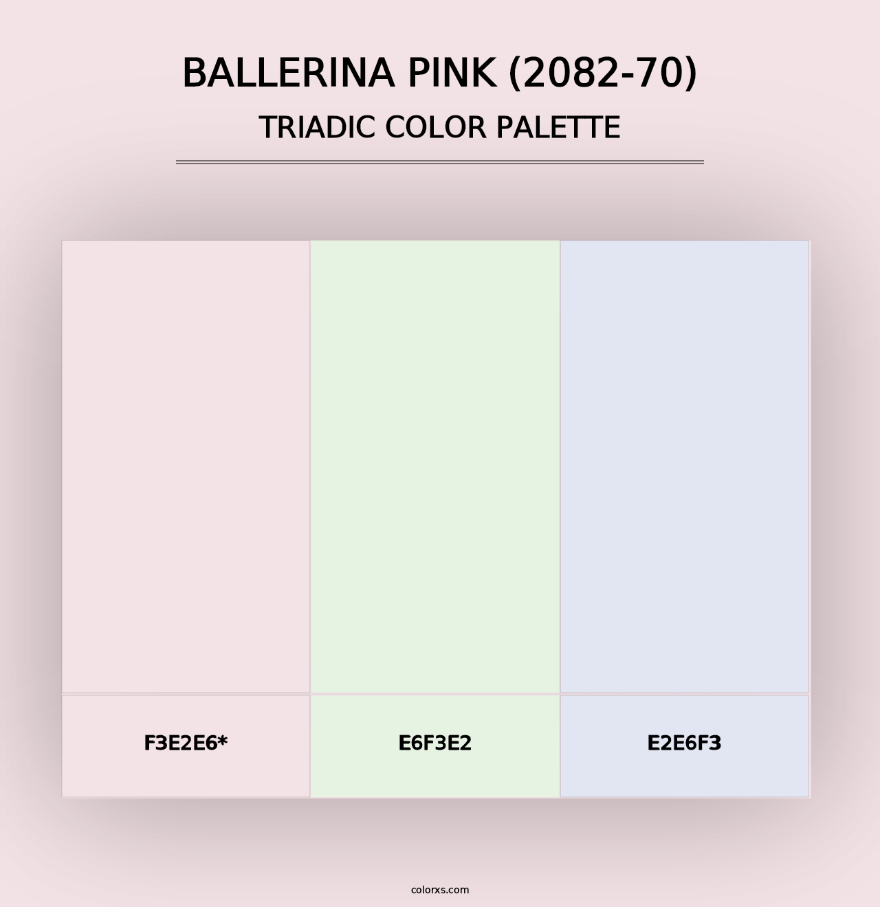 Ballerina Pink (2082-70) - Triadic Color Palette