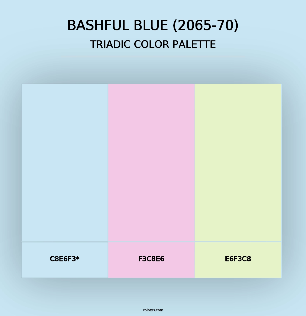 Bashful Blue (2065-70) - Triadic Color Palette