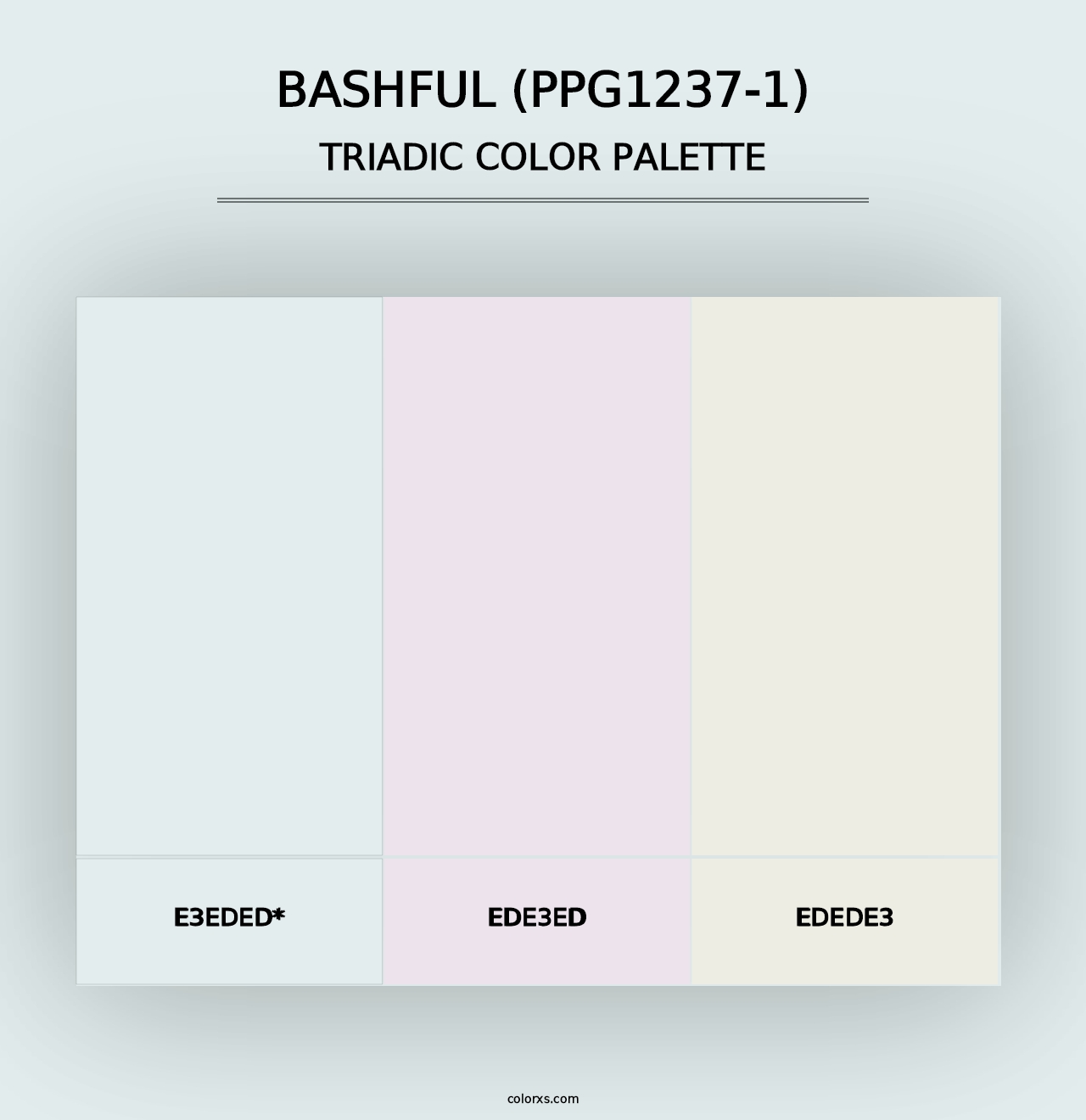 Bashful (PPG1237-1) - Triadic Color Palette