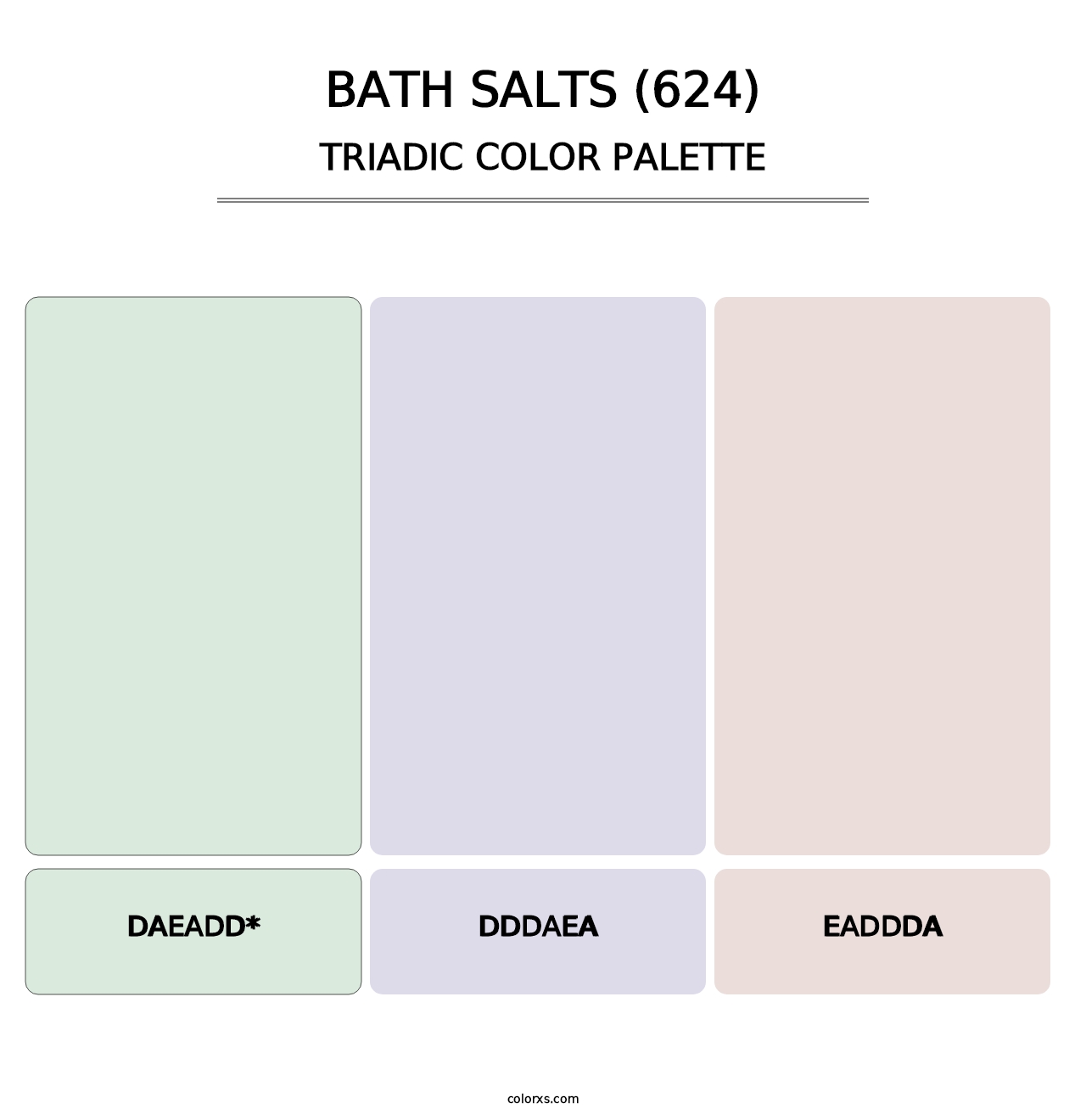 Bath Salts (624) - Triadic Color Palette