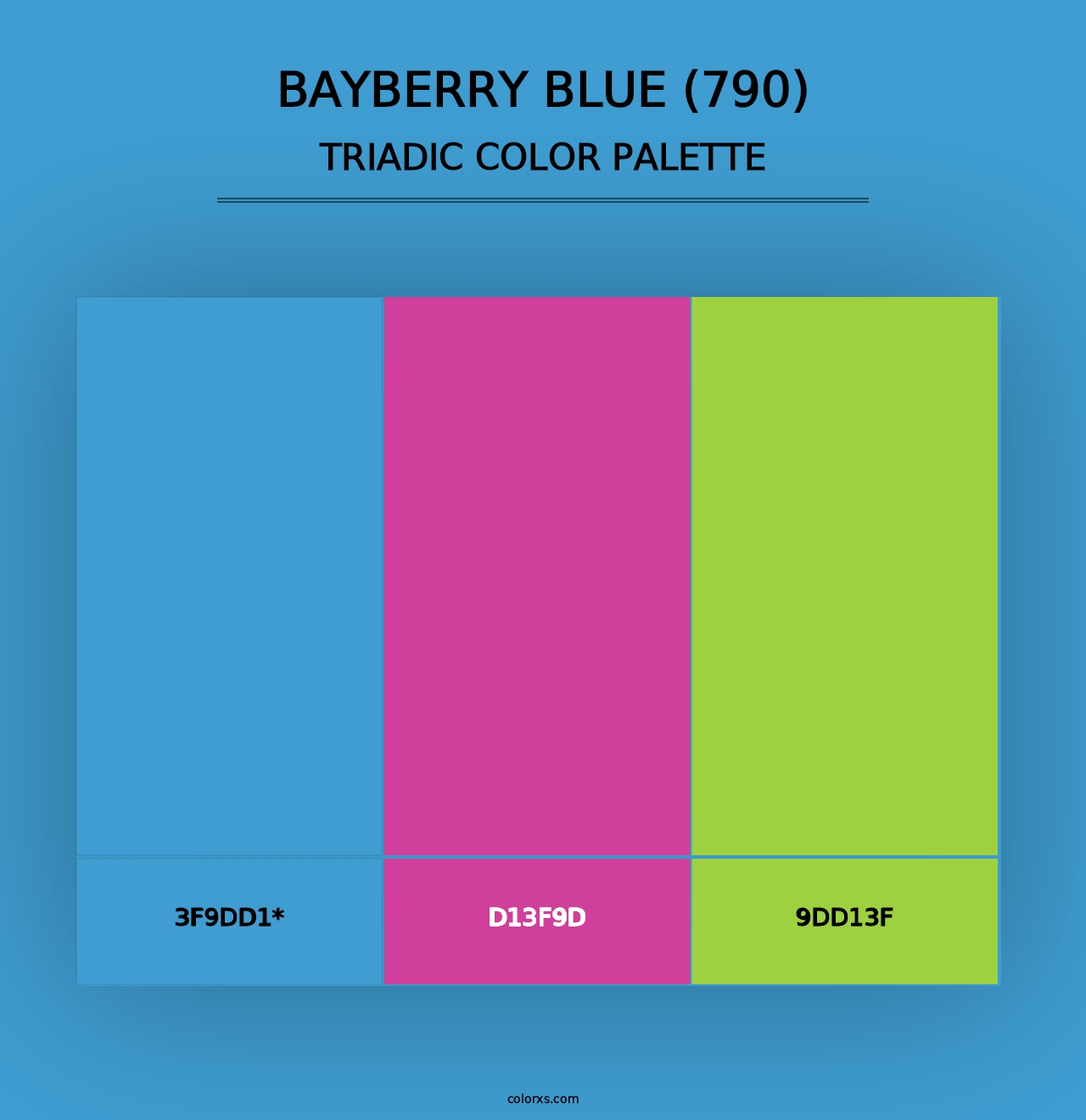 Bayberry Blue (790) - Triadic Color Palette