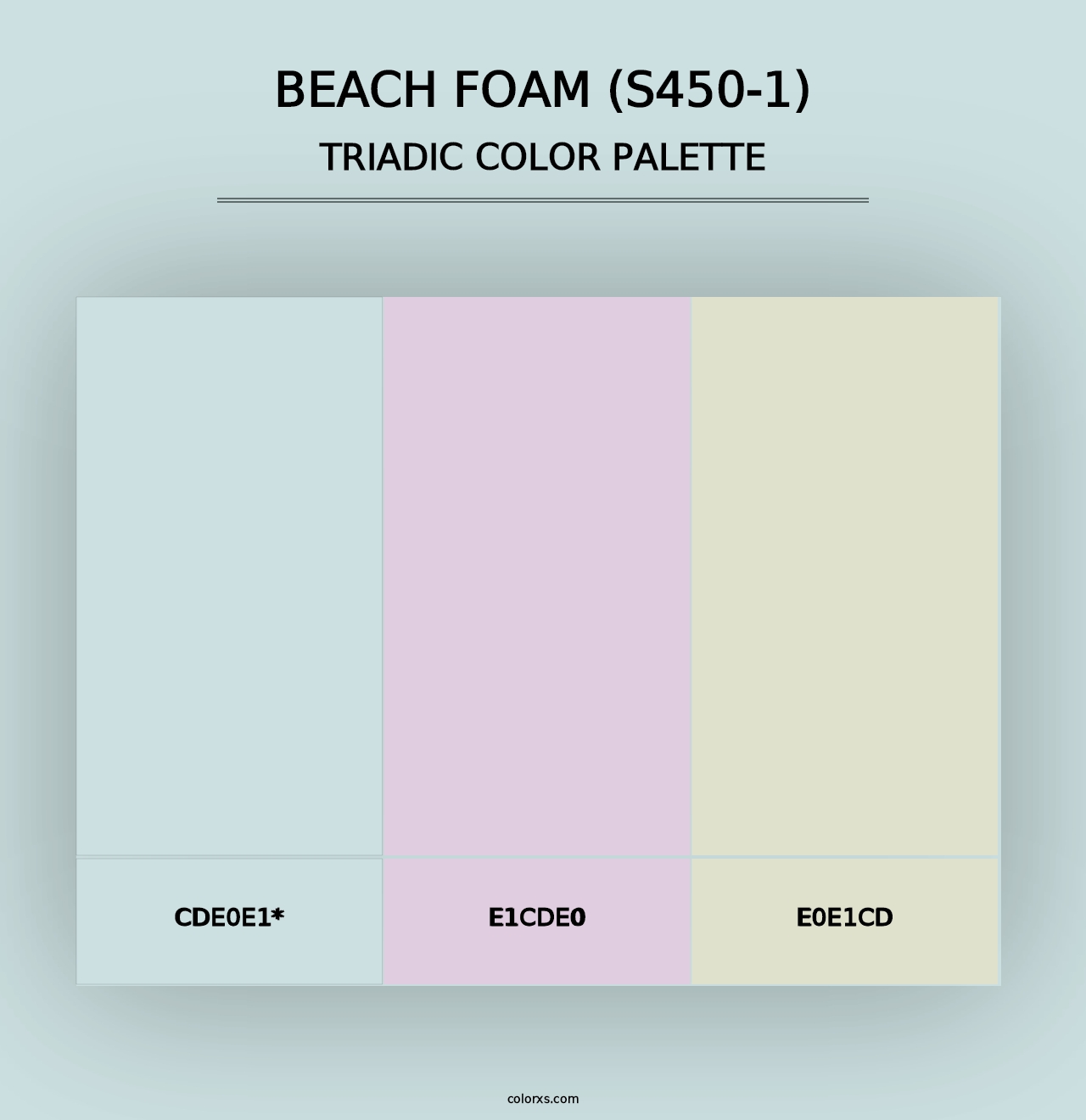 Beach Foam (S450-1) - Triadic Color Palette