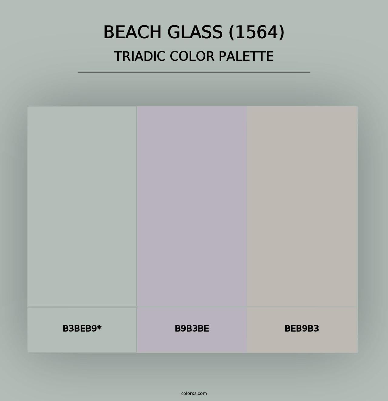 Beach Glass (1564) - Triadic Color Palette