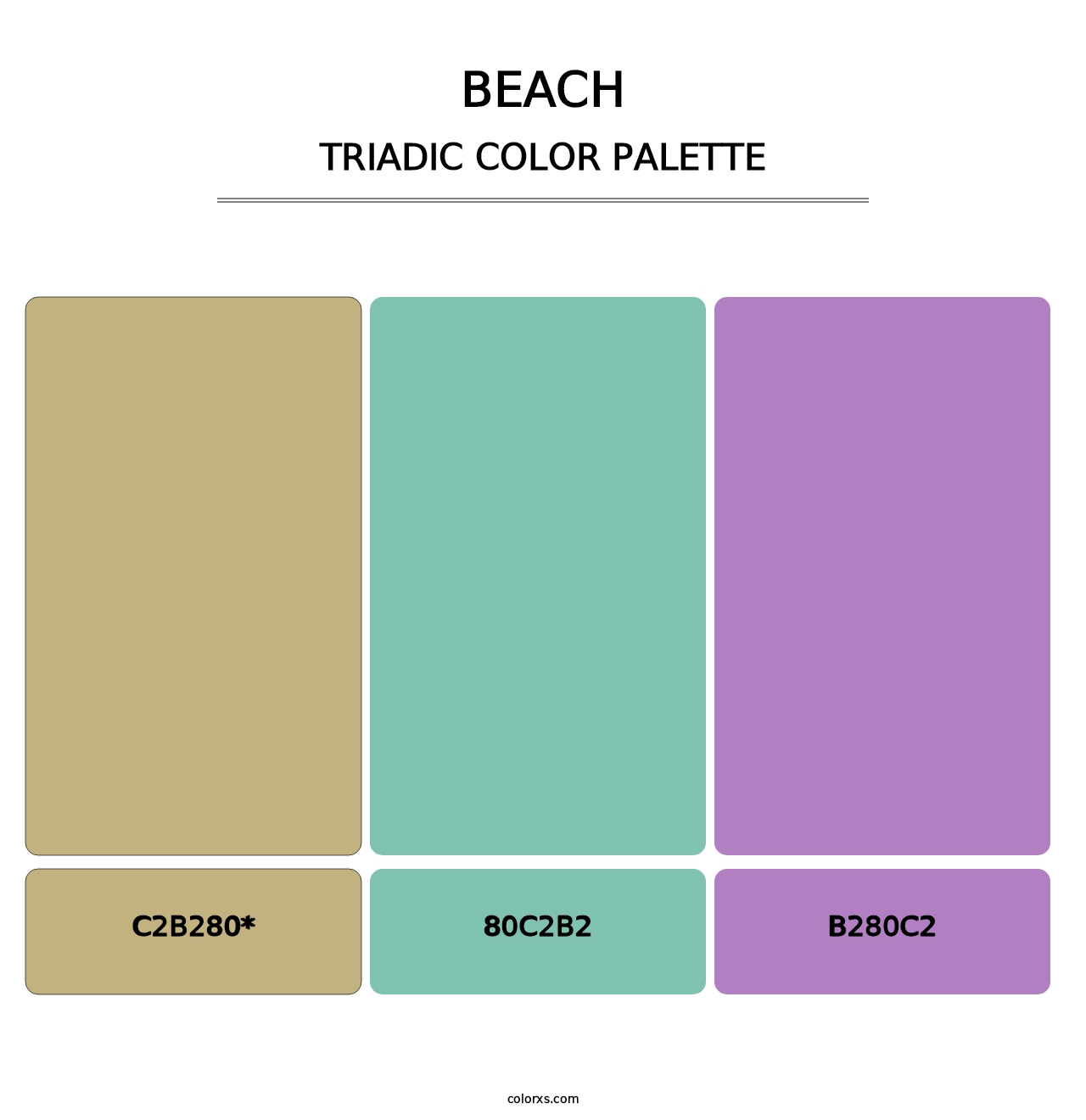 Beach - Triadic Color Palette