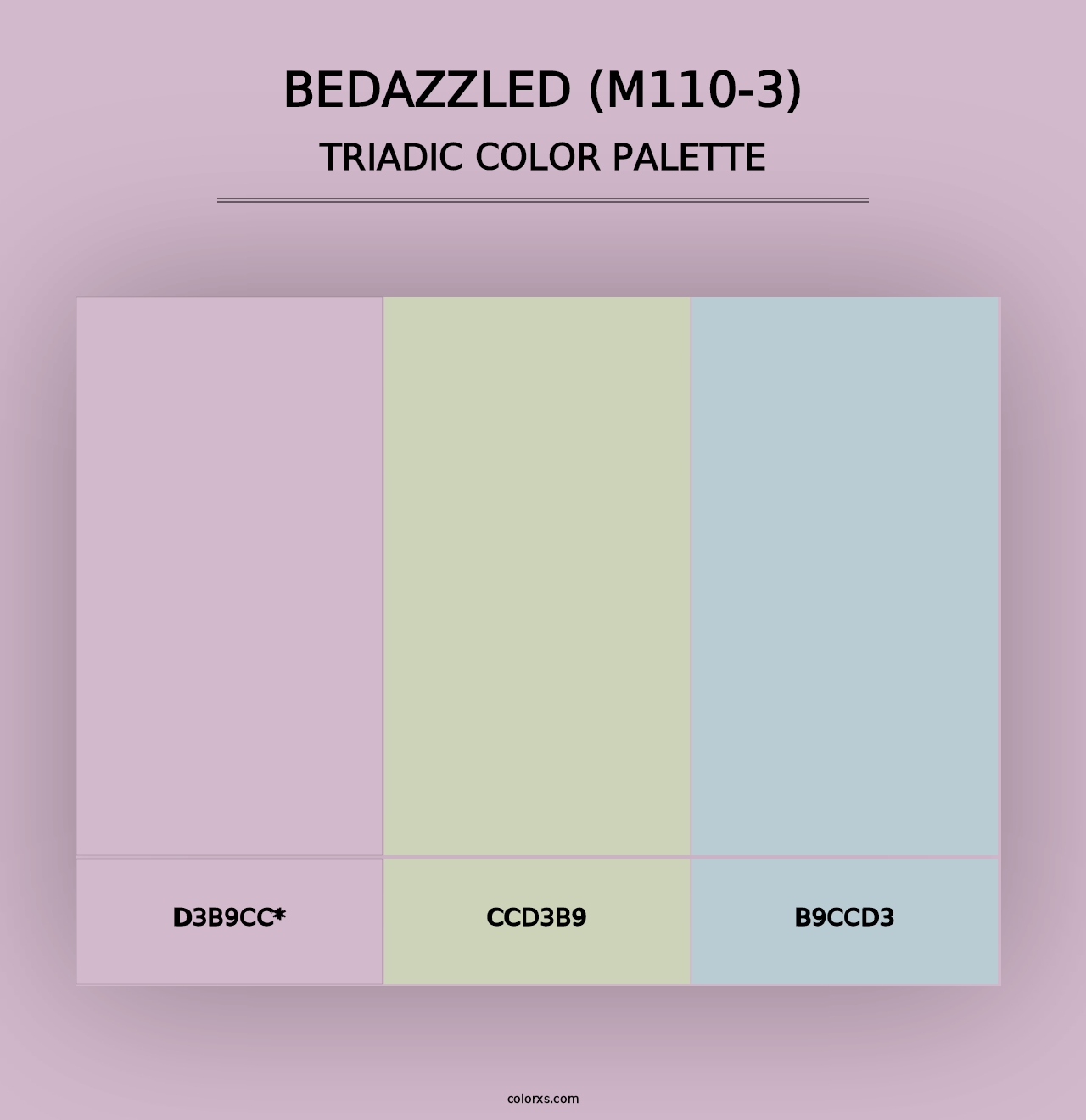 Bedazzled (M110-3) - Triadic Color Palette