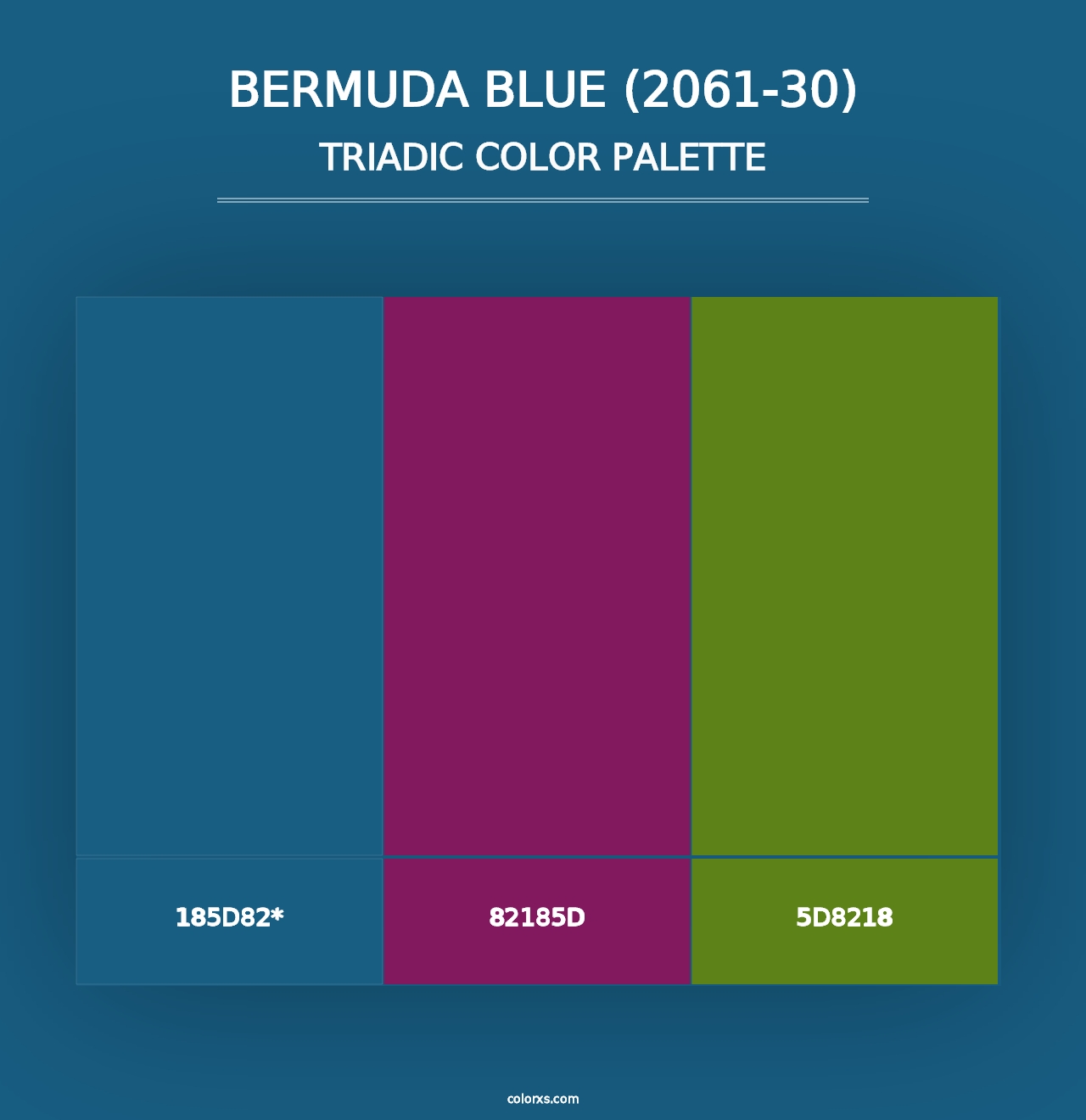 Bermuda Blue (2061-30) - Triadic Color Palette