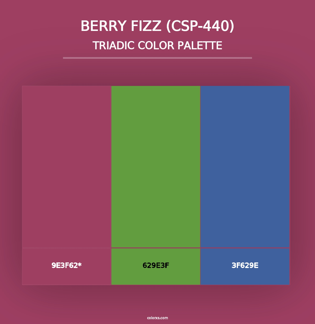 Berry Fizz (CSP-440) - Triadic Color Palette