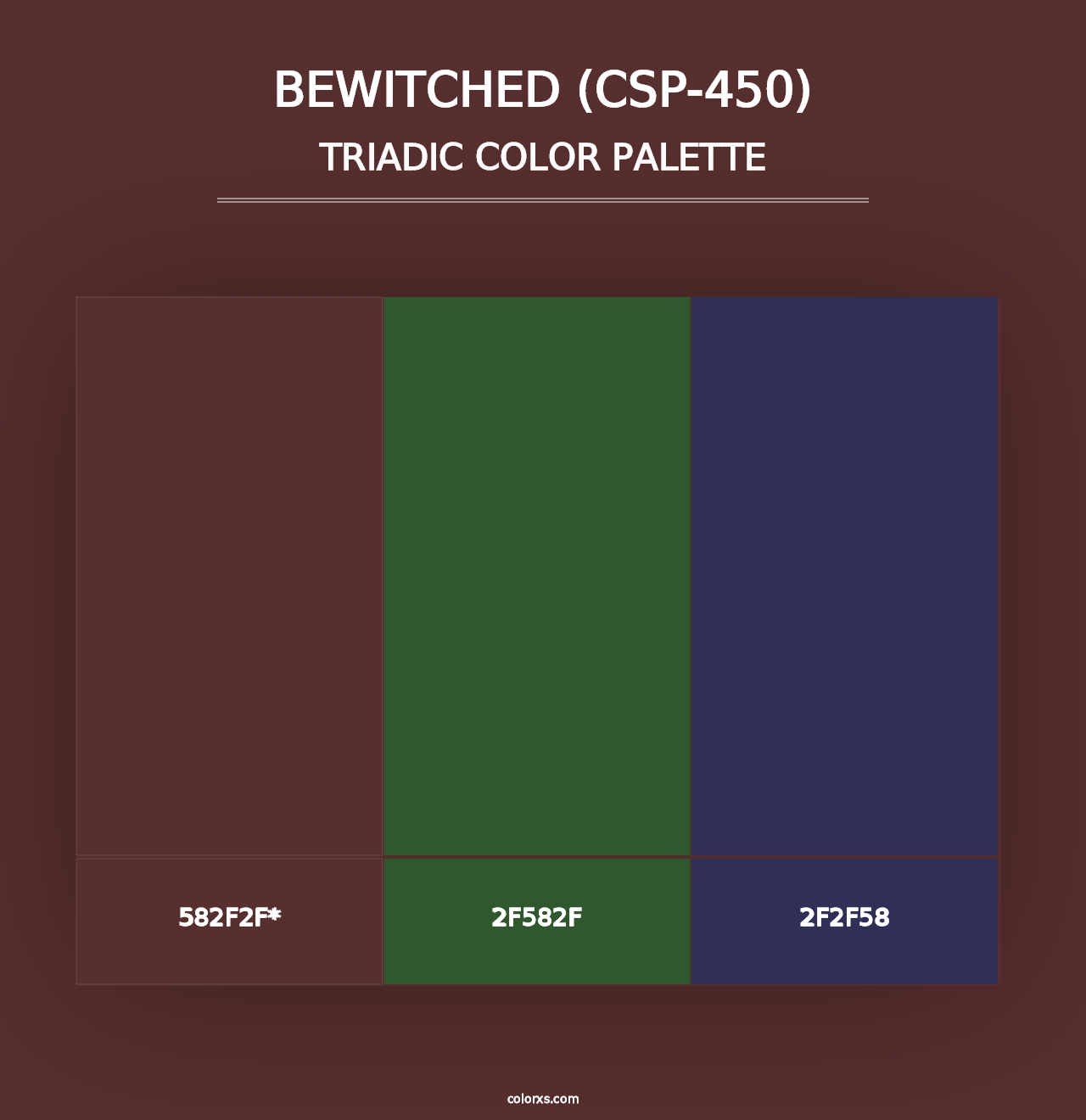 Bewitched (CSP-450) - Triadic Color Palette