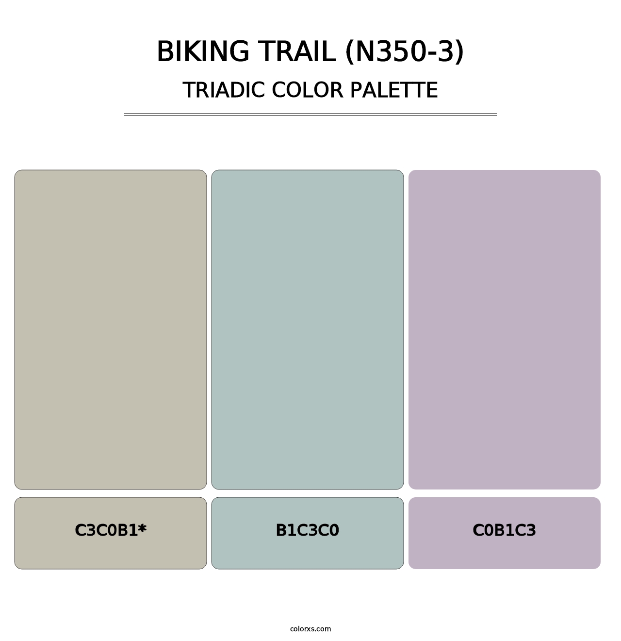 Biking Trail (N350-3) - Triadic Color Palette