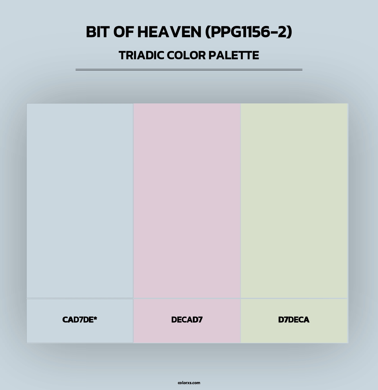 Bit Of Heaven (PPG1156-2) - Triadic Color Palette