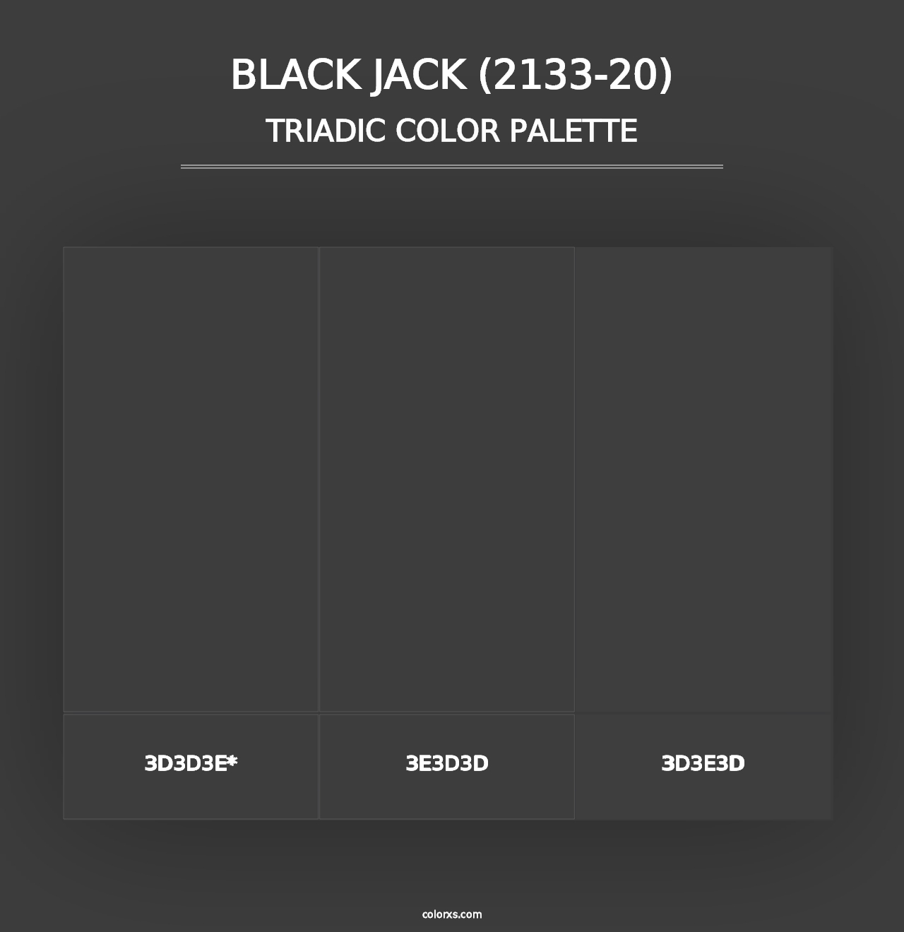 Black Jack (2133-20) - Triadic Color Palette