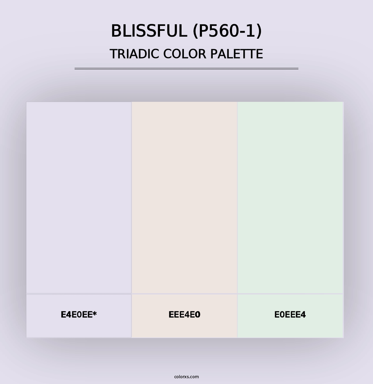 Blissful (P560-1) - Triadic Color Palette