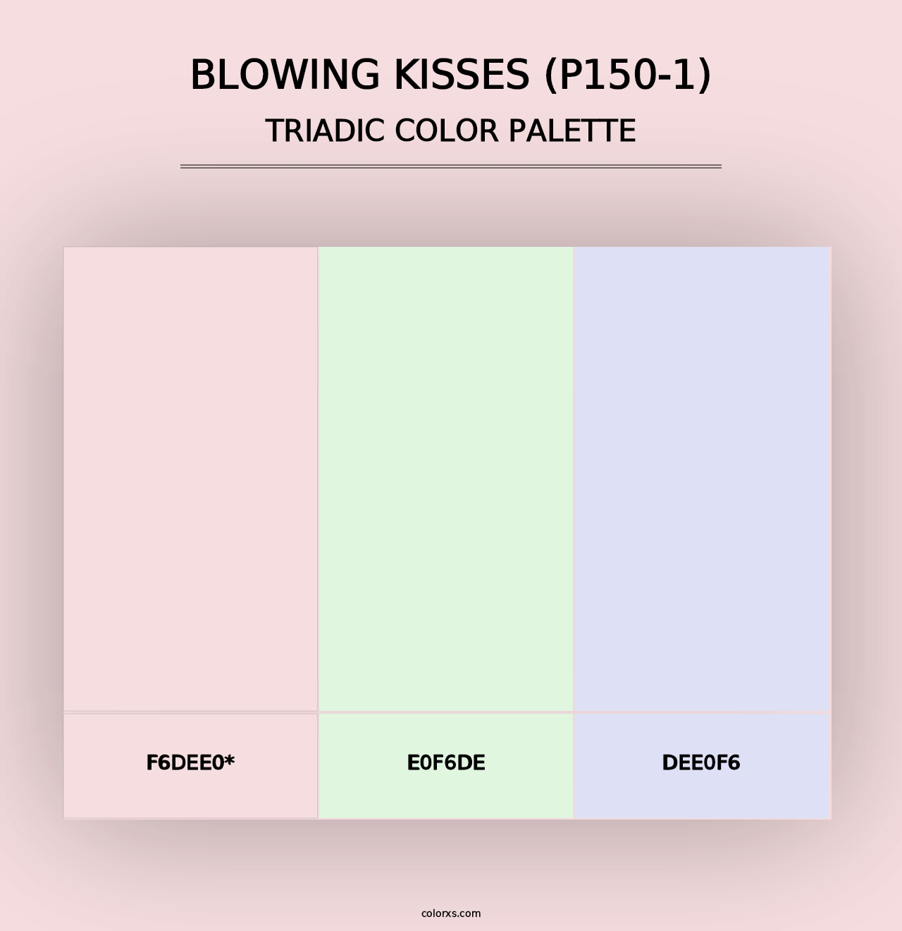 Blowing Kisses (P150-1) - Triadic Color Palette