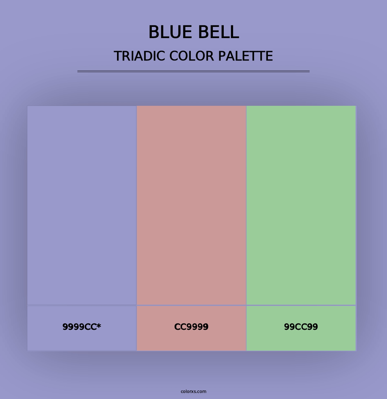 Blue Bell - Triadic Color Palette