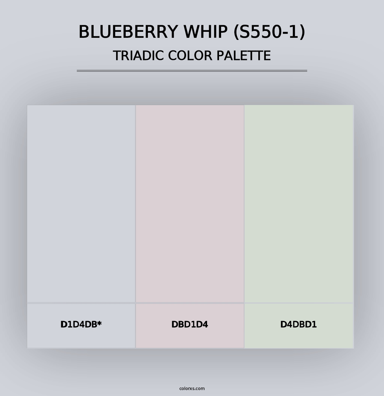 Blueberry Whip (S550-1) - Triadic Color Palette