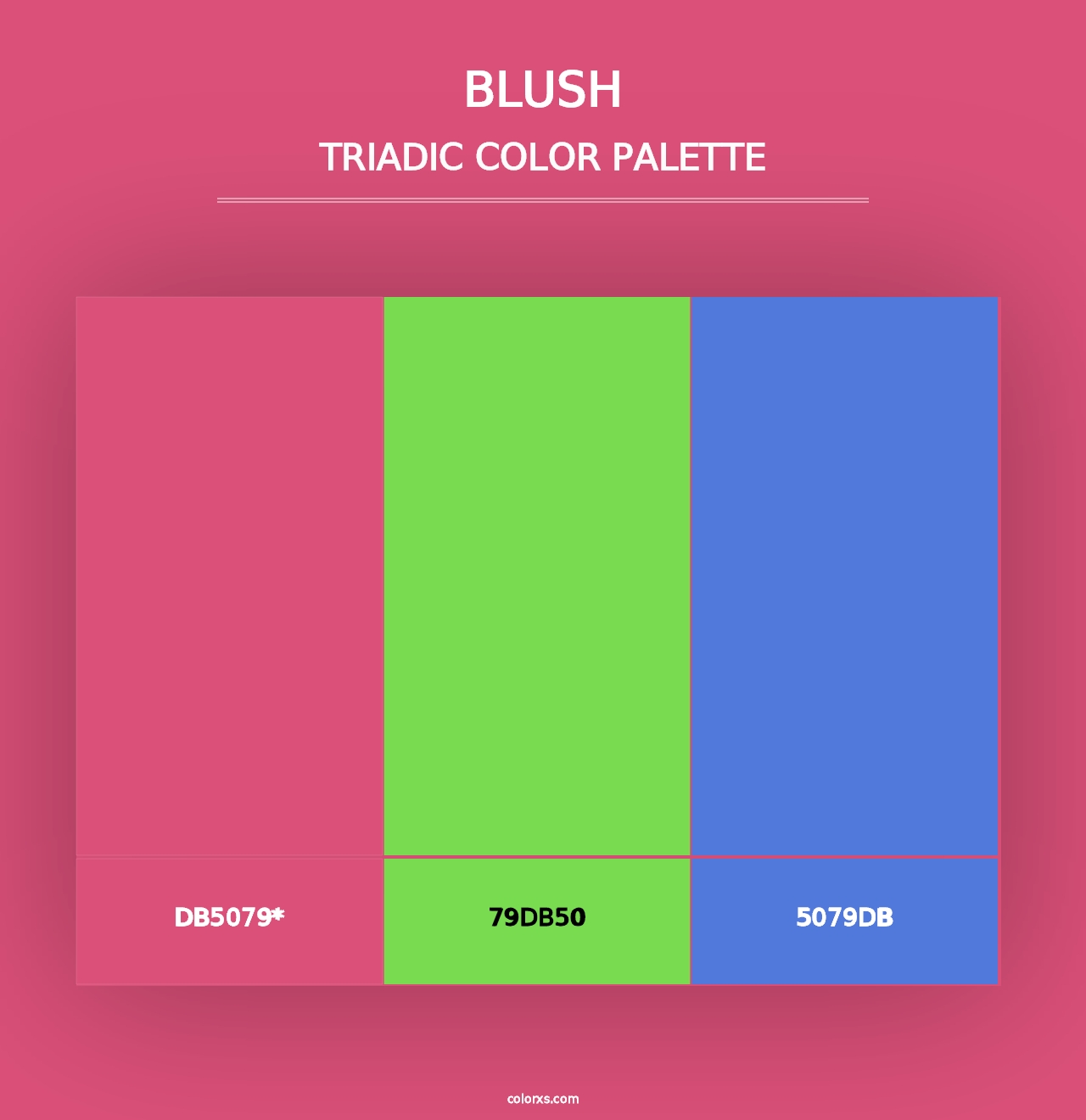 Blush - Triadic Color Palette