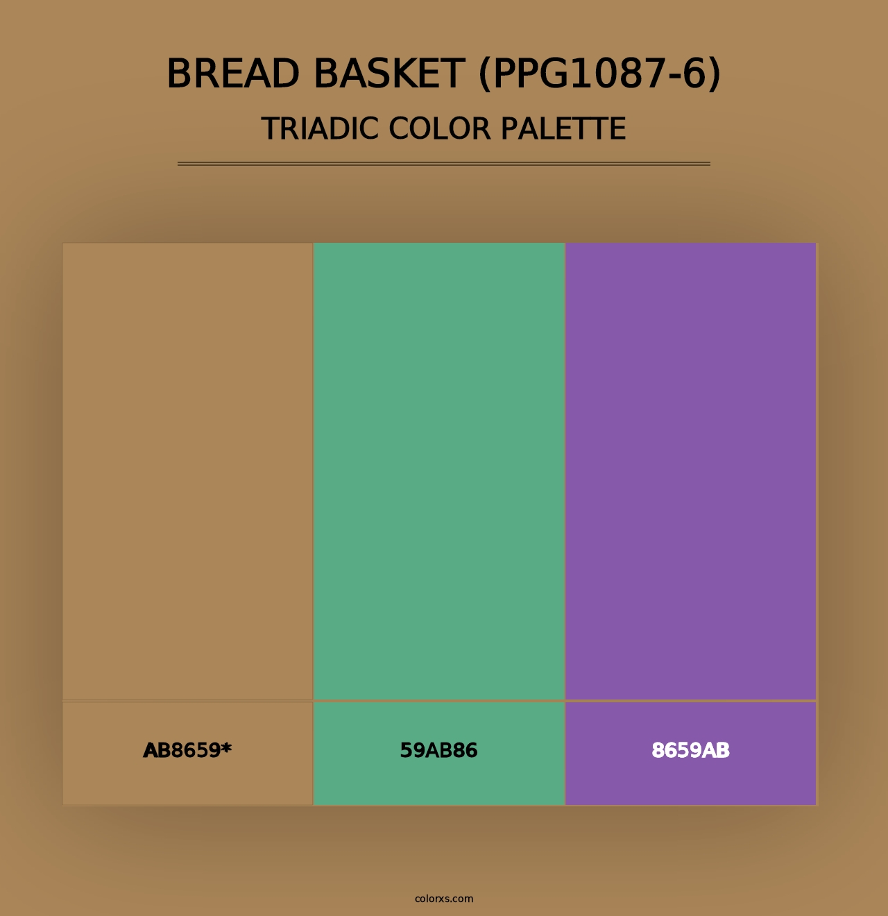 Bread Basket (PPG1087-6) - Triadic Color Palette