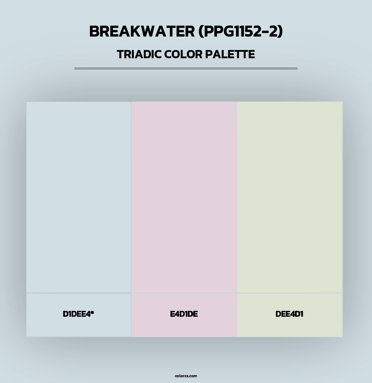 Breakwater (PPG1152-2) - Triadic Color Palette