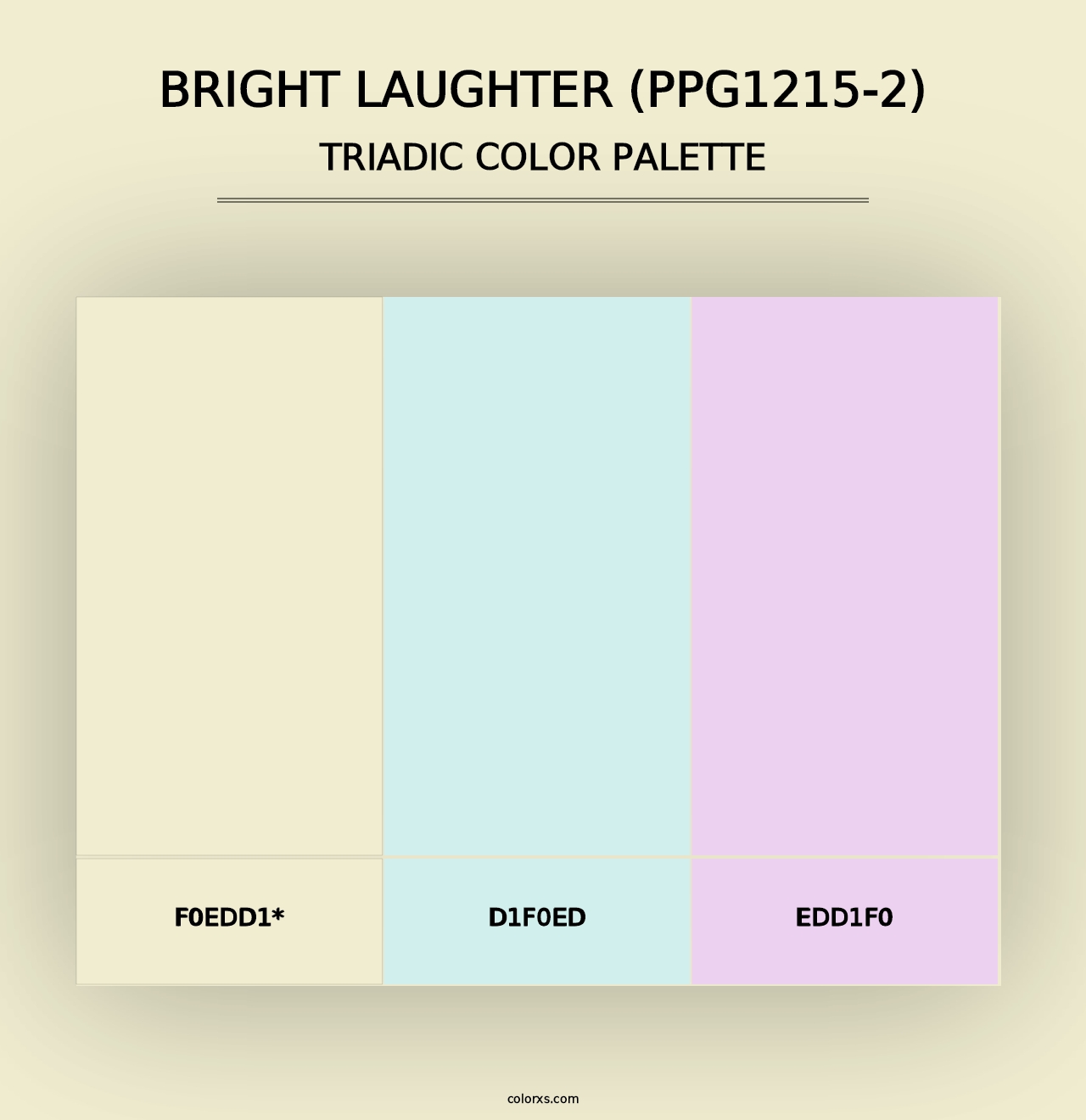 Bright Laughter (PPG1215-2) - Triadic Color Palette