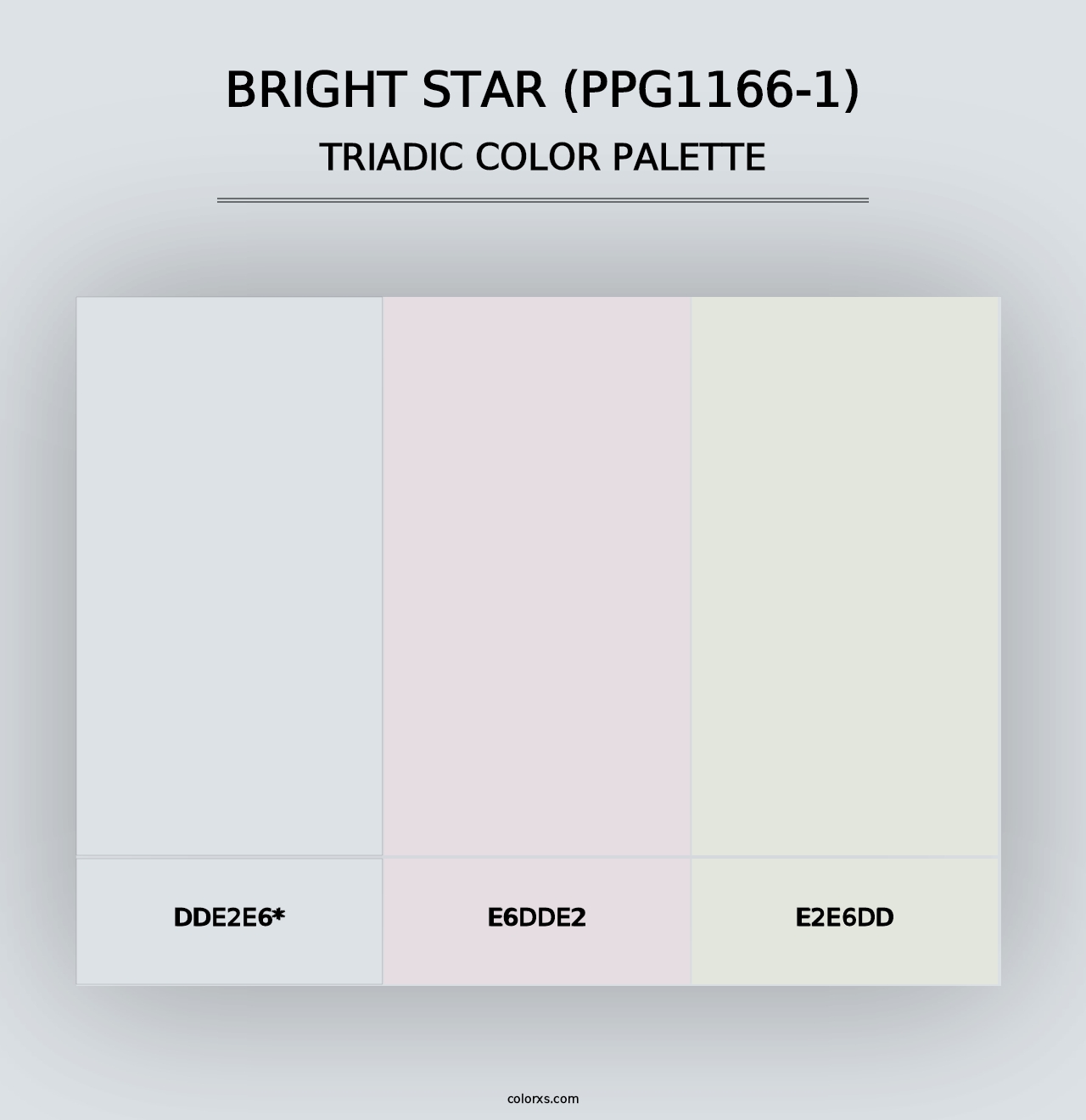 Bright Star (PPG1166-1) - Triadic Color Palette