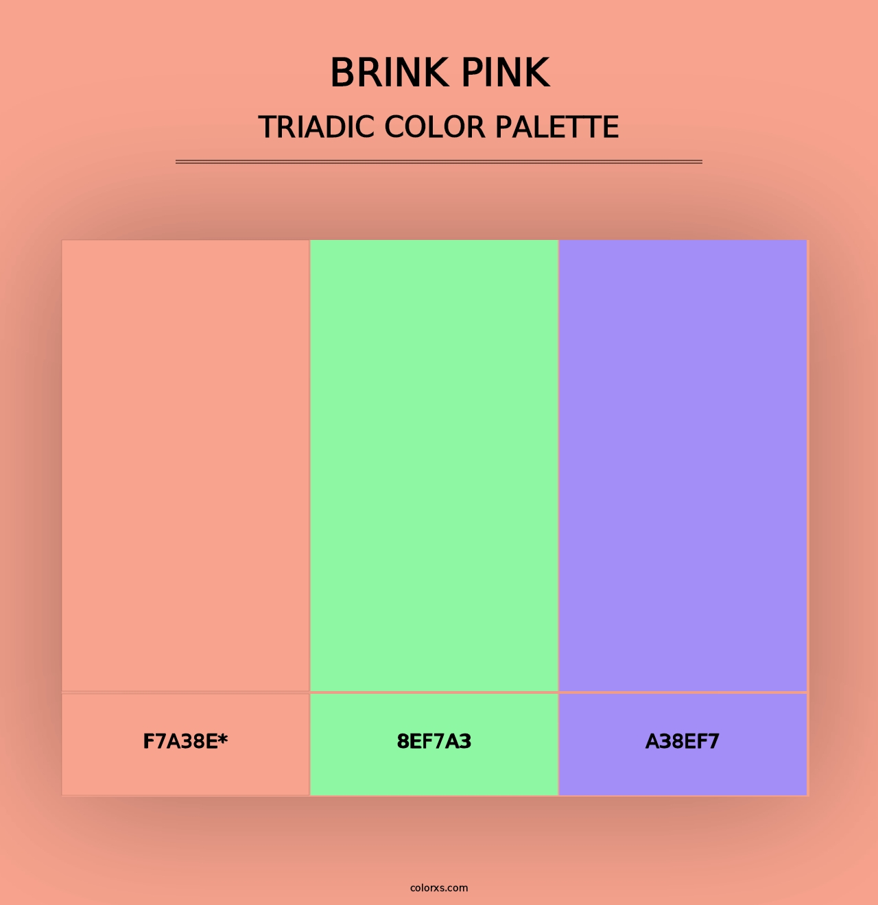 Brink Pink - Triadic Color Palette