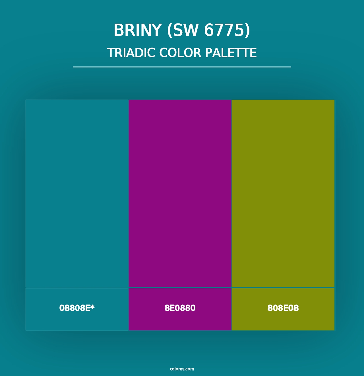 Briny (SW 6775) - Triadic Color Palette