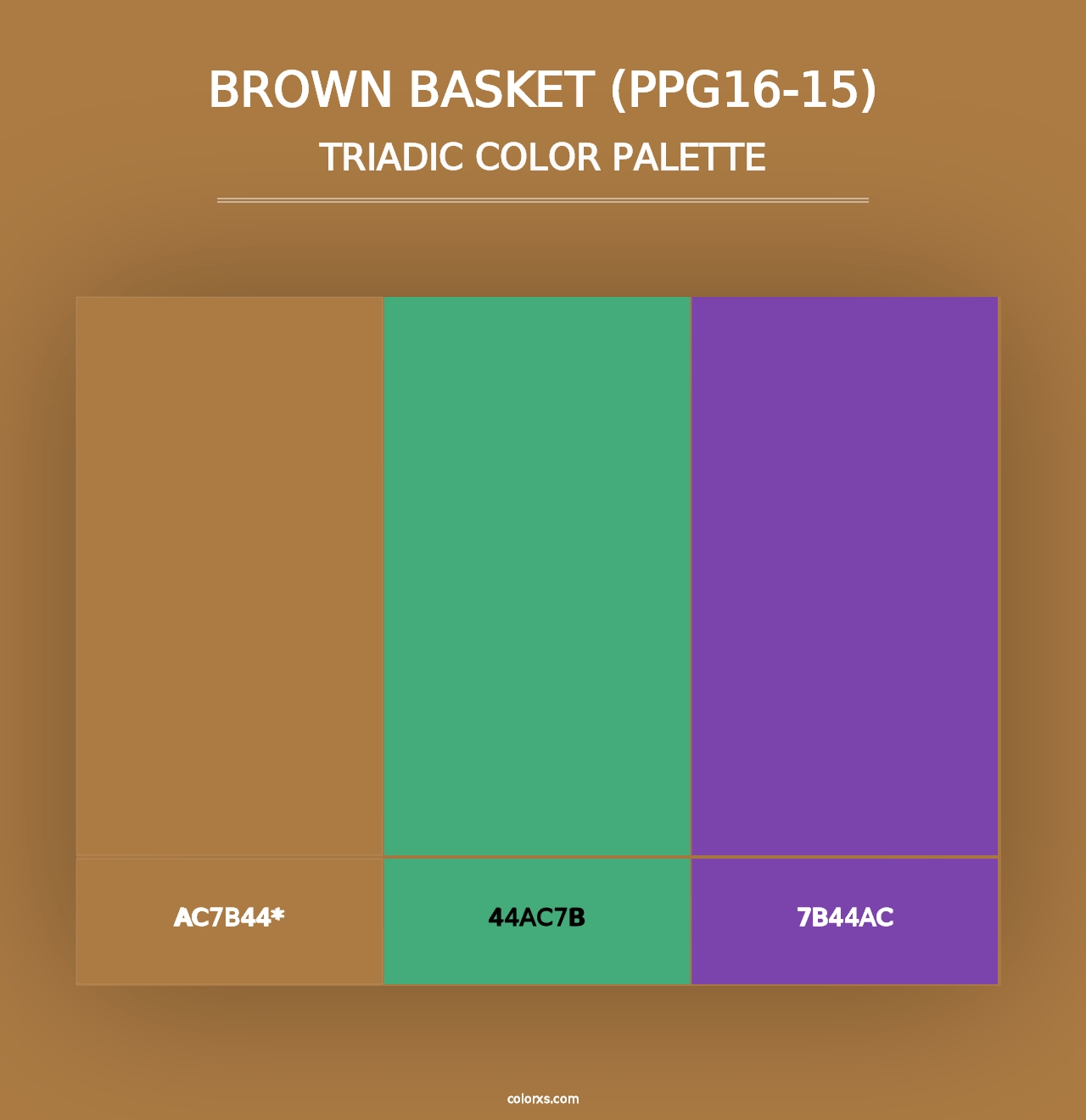 Brown Basket (PPG16-15) - Triadic Color Palette