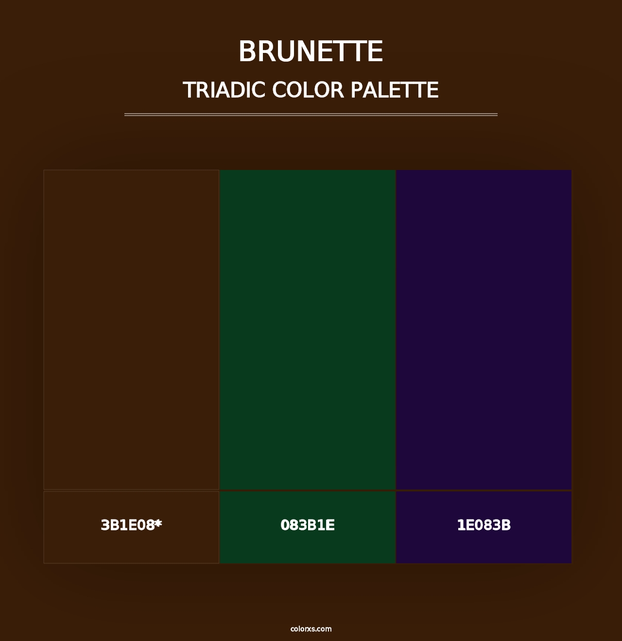 Brunette - Triadic Color Palette