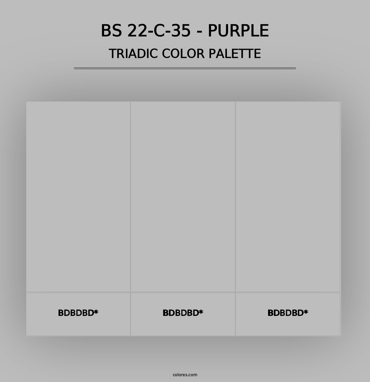 BS 22-C-35 - Purple - Triadic Color Palette