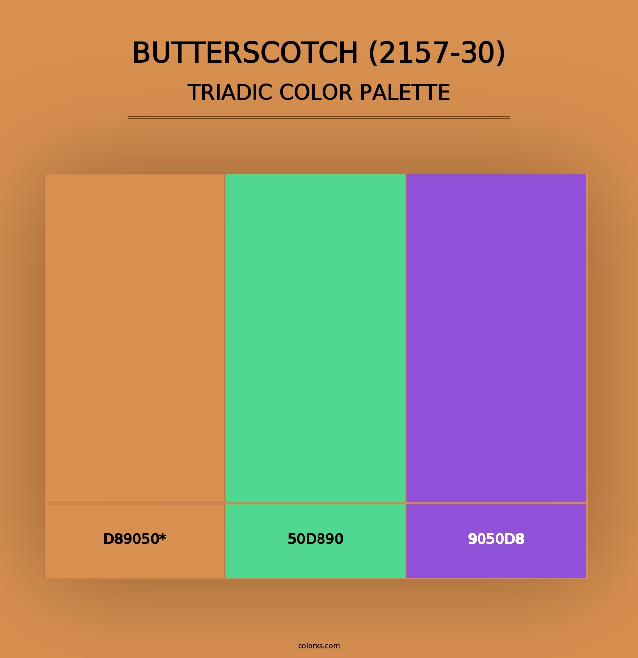 Butterscotch (2157-30) - Triadic Color Palette