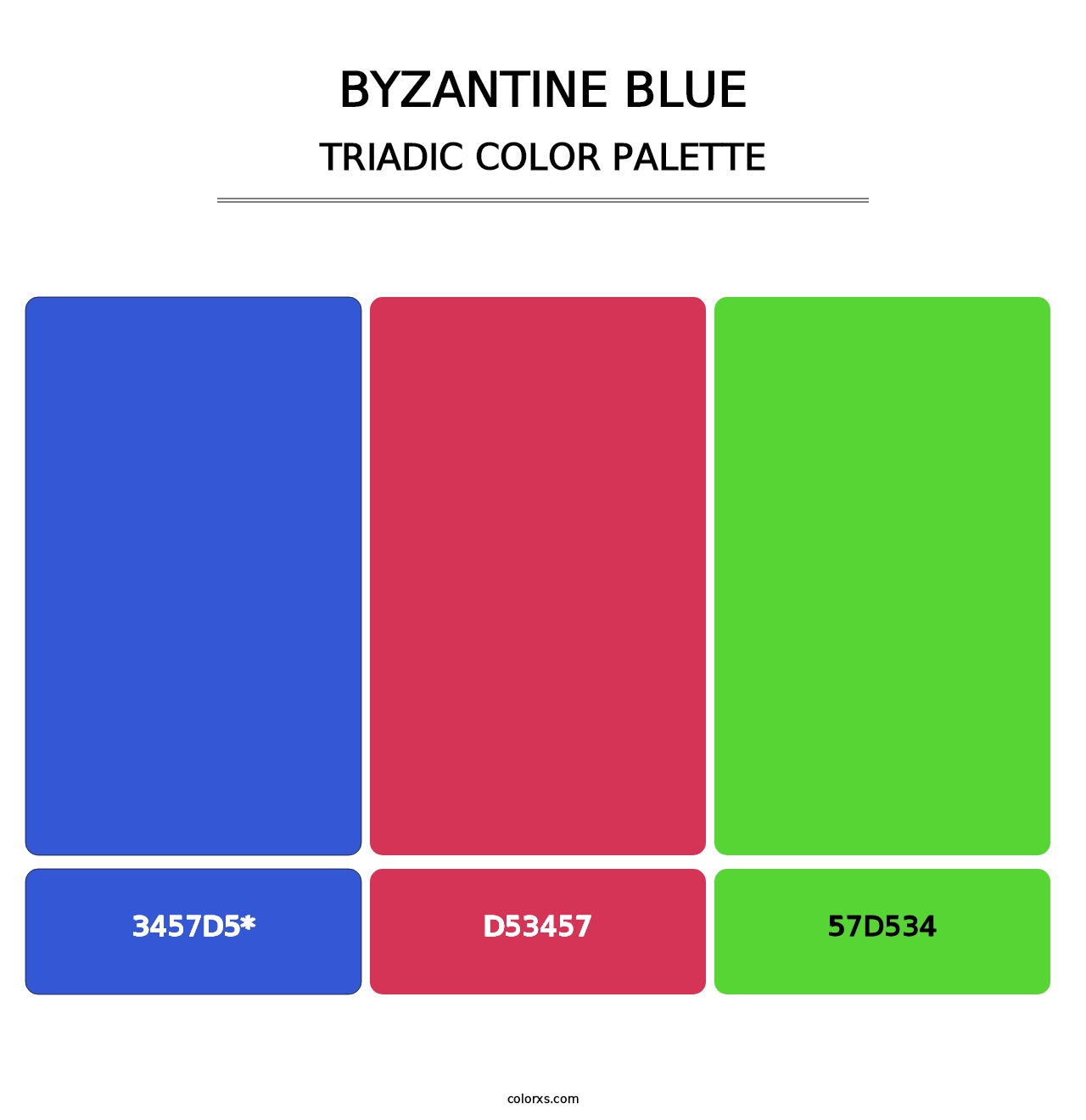Byzantine Blue - Triadic Color Palette