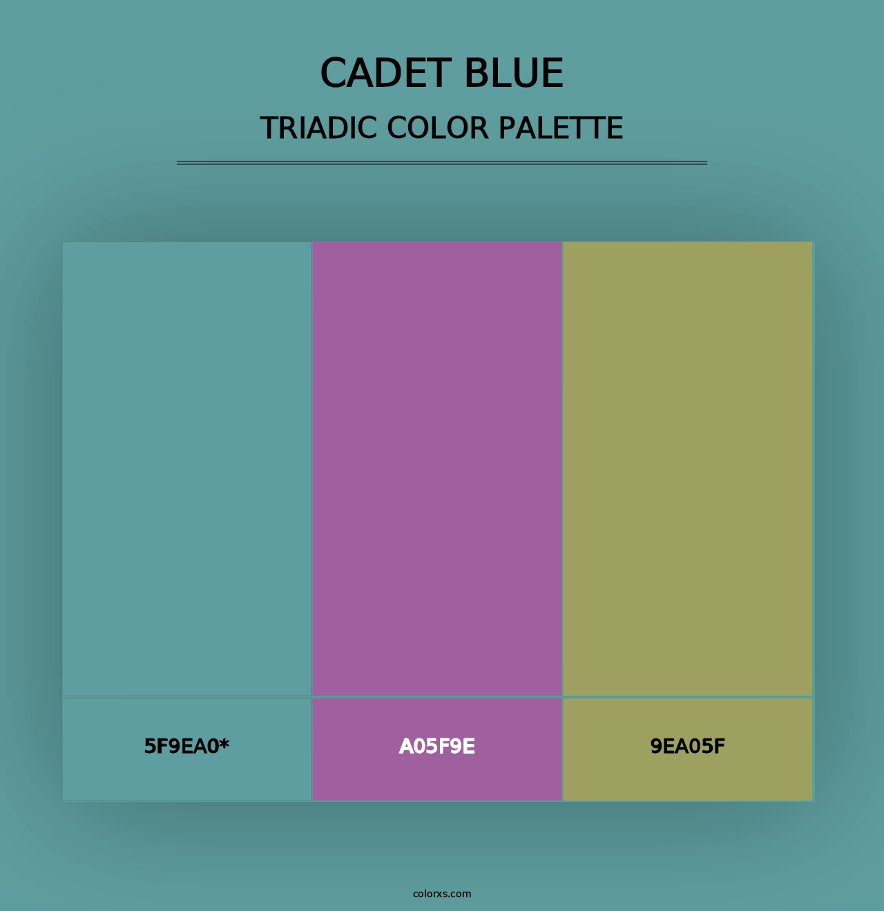 Cadet Blue - Triadic Color Palette