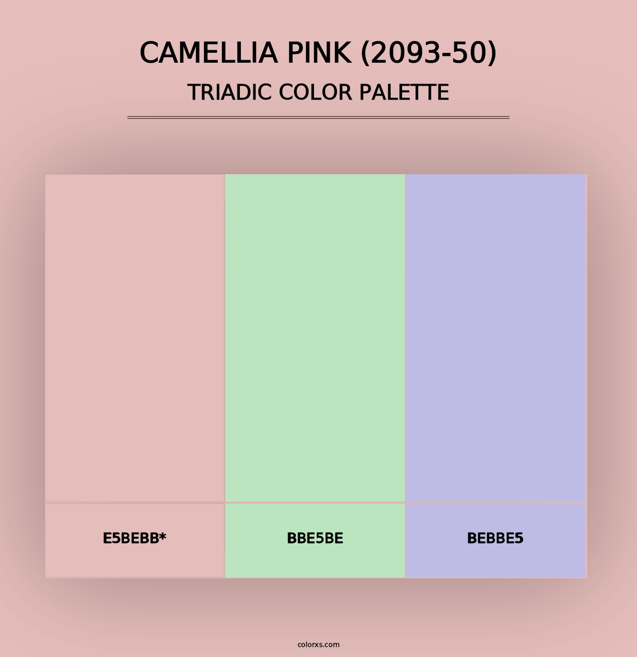 Camellia Pink (2093-50) - Triadic Color Palette