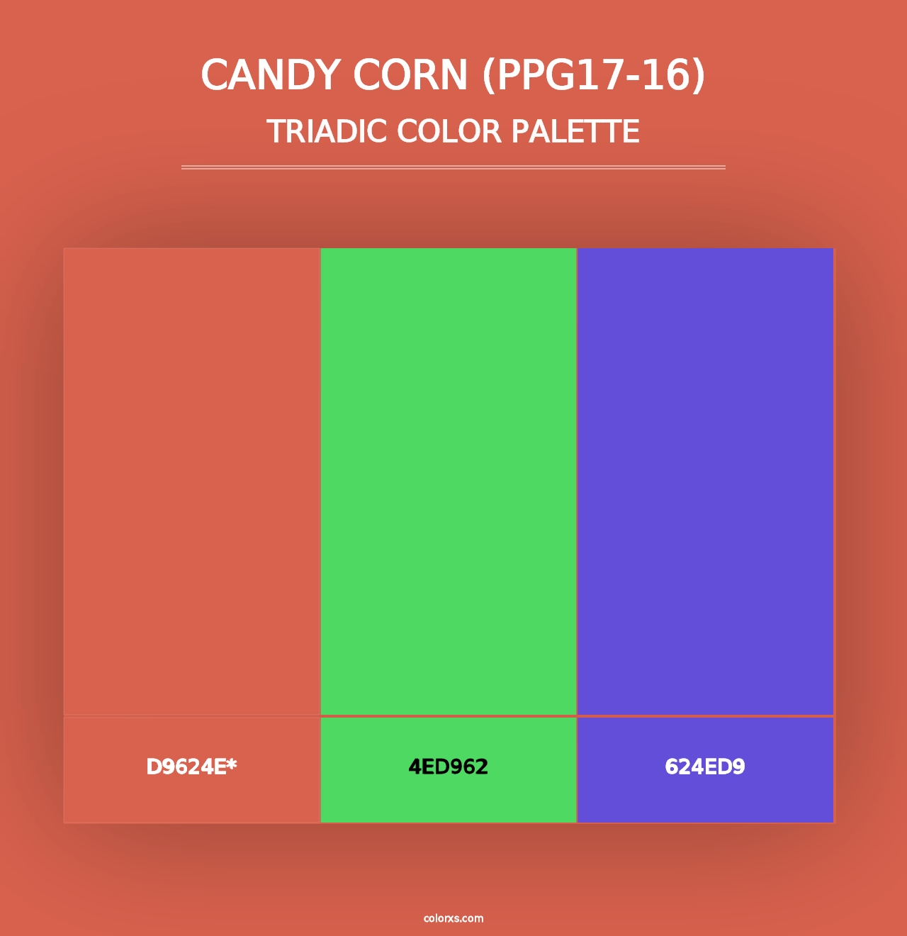 Candy Corn (PPG17-16) - Triadic Color Palette