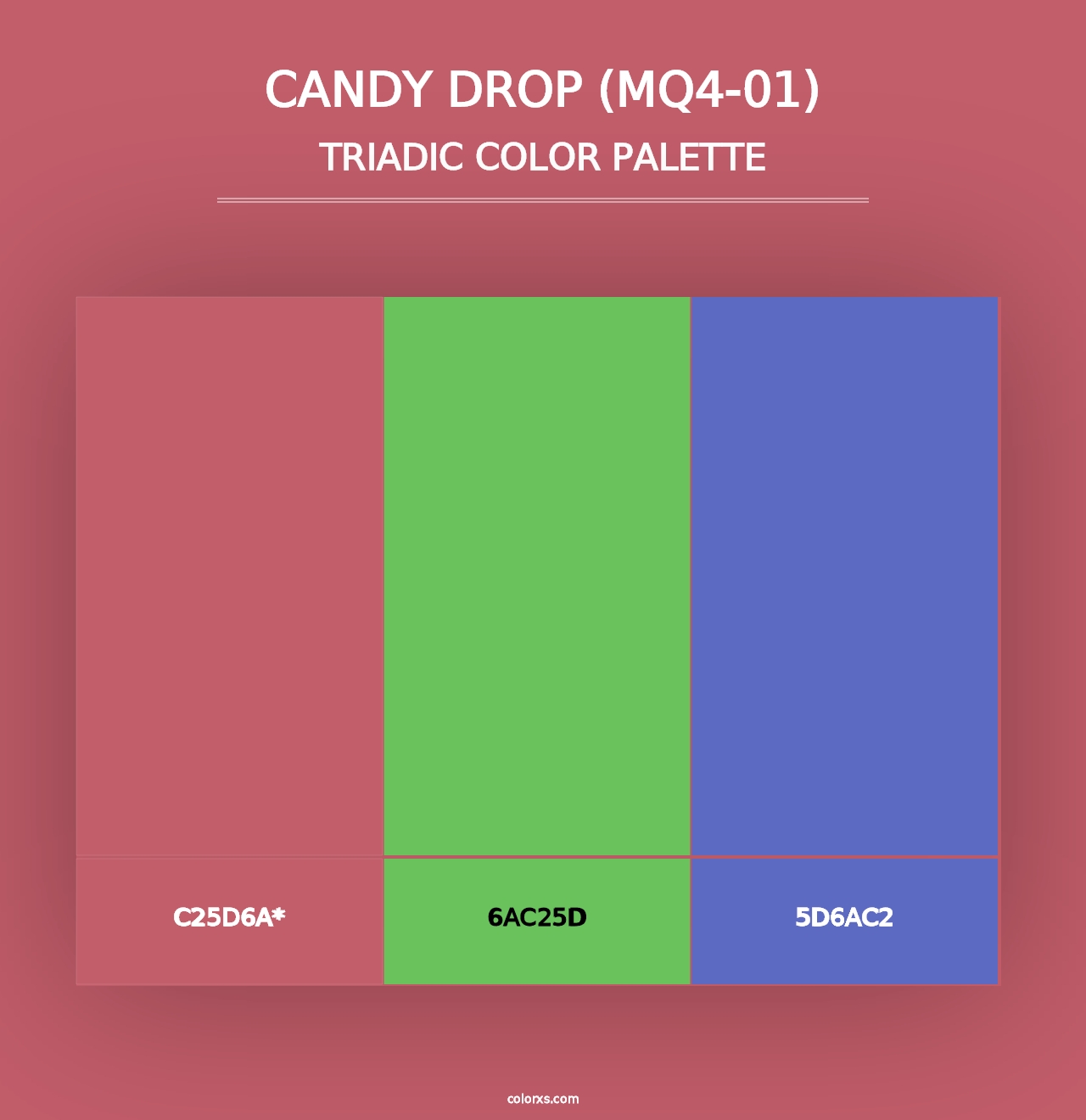 Candy Drop (MQ4-01) - Triadic Color Palette