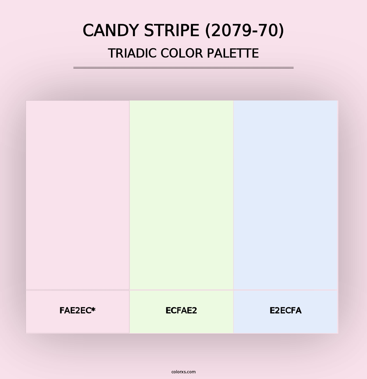 Candy Stripe (2079-70) - Triadic Color Palette