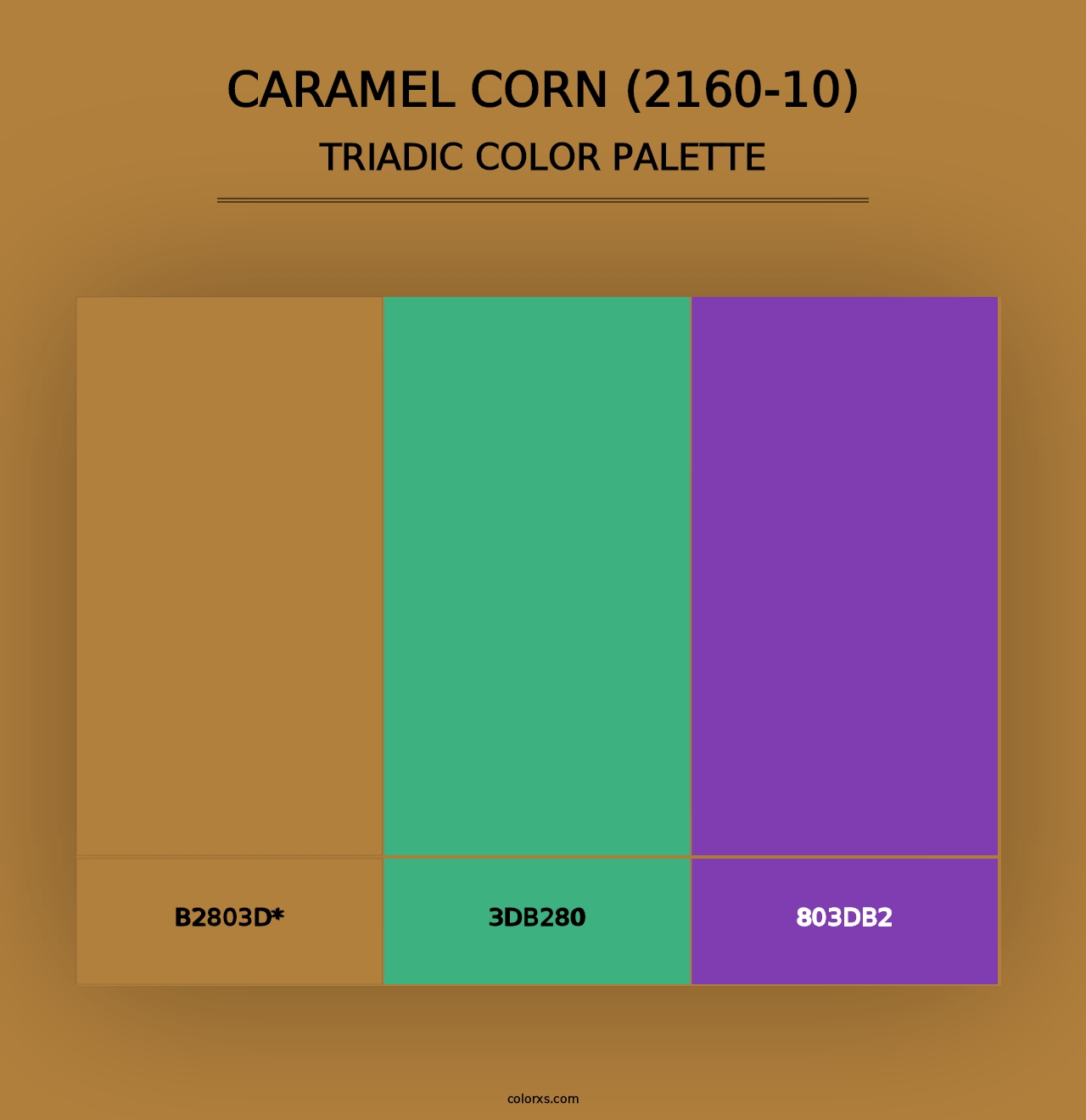 Caramel Corn (2160-10) - Triadic Color Palette