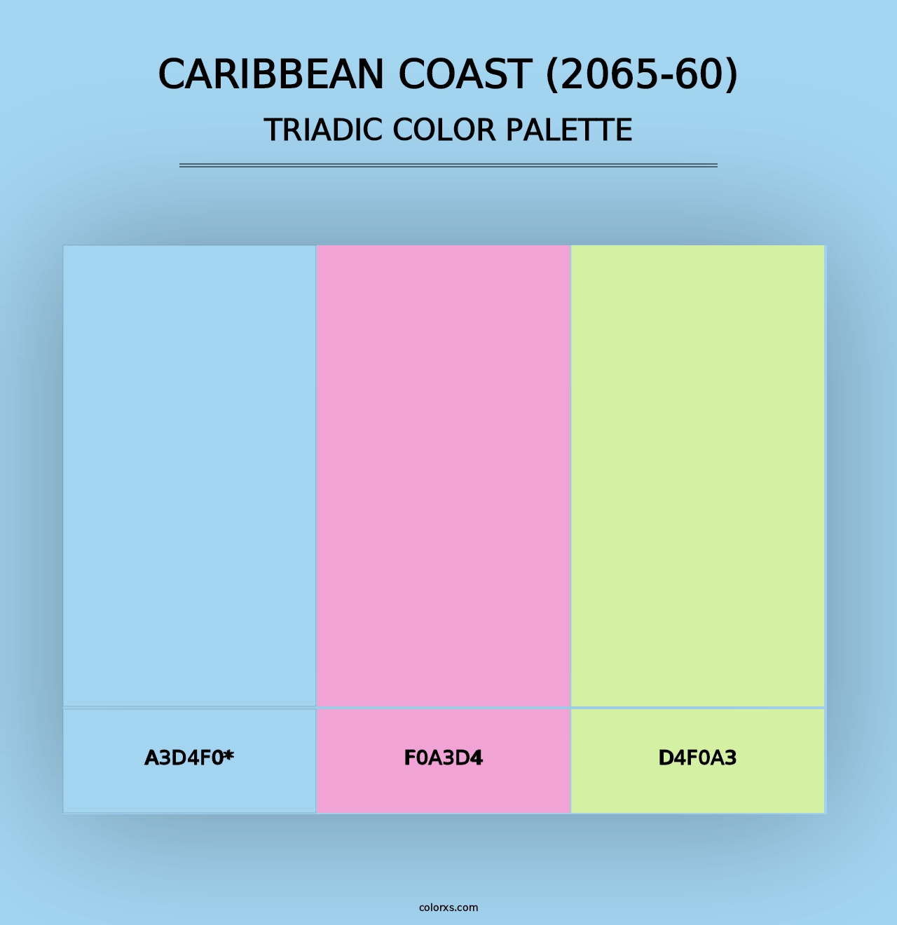 Caribbean Coast (2065-60) - Triadic Color Palette