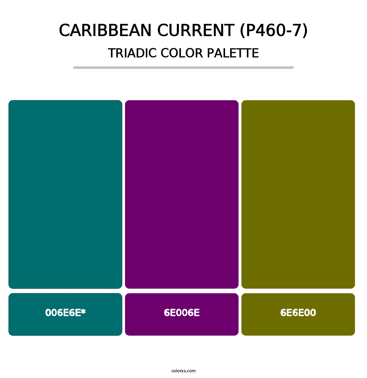 Caribbean Current (P460-7) - Triadic Color Palette