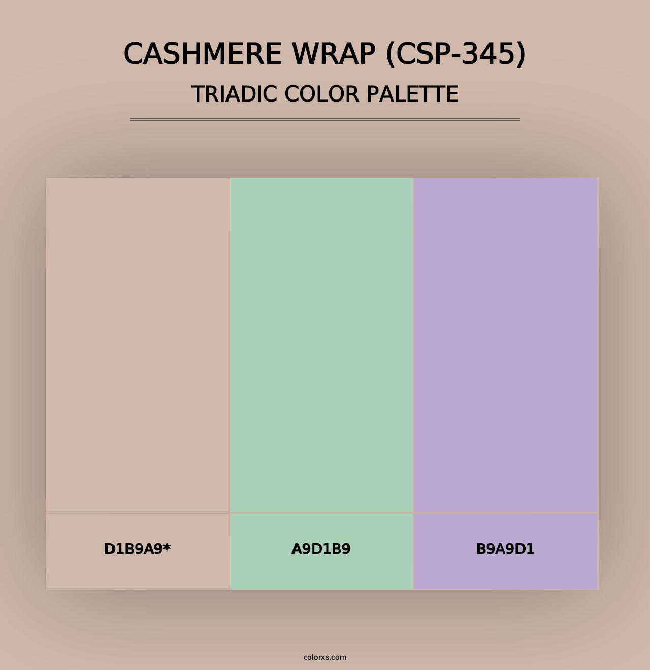 Cashmere Wrap (CSP-345) - Triadic Color Palette